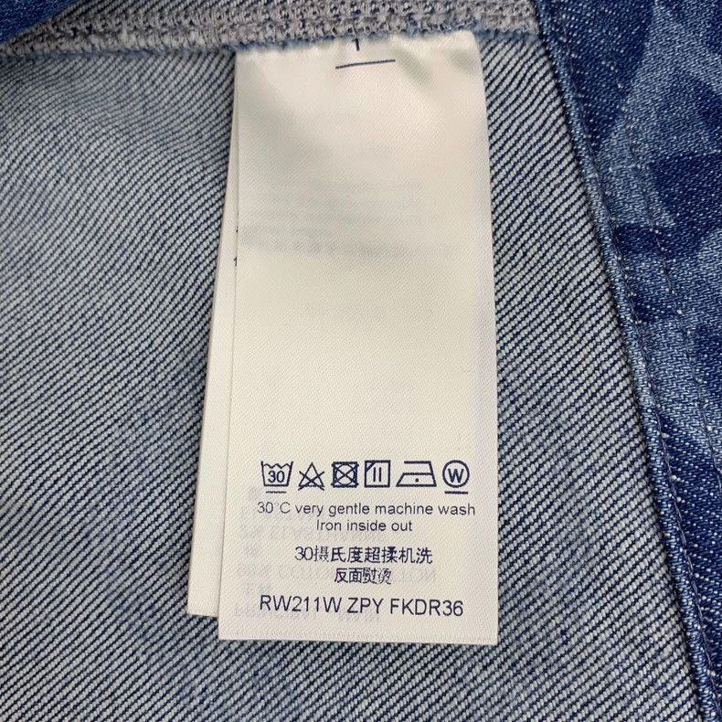 Louis Vuitton Louis Vuitton Navy logo full-print cotton crewneck sleevel Size XS / US 0-2 / IT 36-38 - 8 Thumbnail