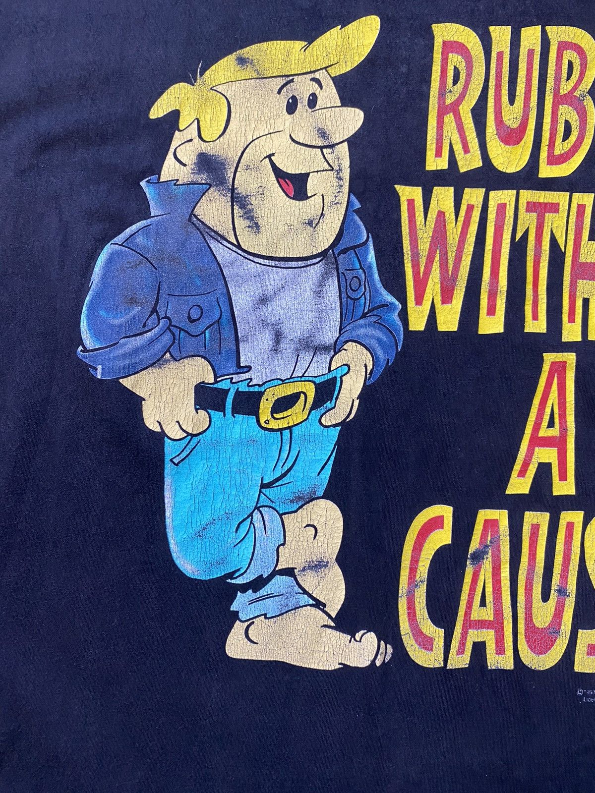 Cartoon Network × Disney × Nickelodeon Vintage flintsone Barney rubble without a cause 1993 T Shirt Size US XL / EU 56 / 4 - 6 Thumbnail