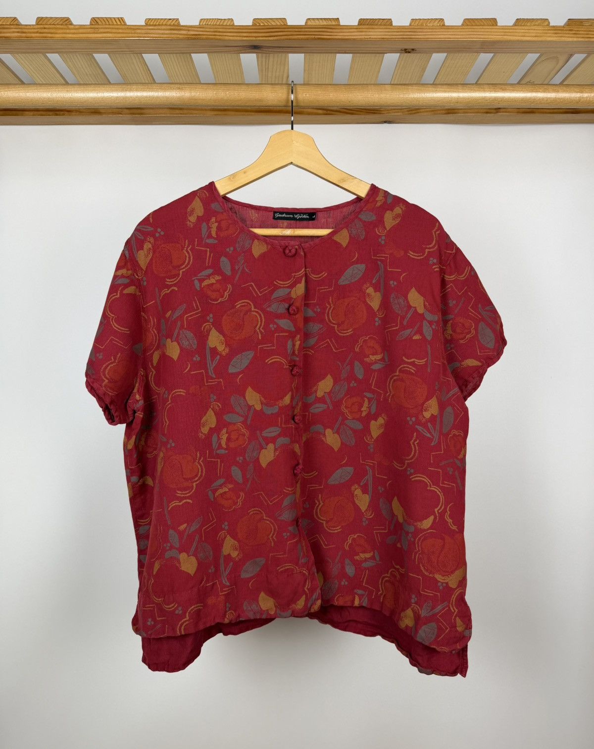 Gudrun Sjoden Gudrun Sjödén Blouse Short Sleeve Oversized Size L Size L / US 10 / IT 46 - 1 Thumbnail