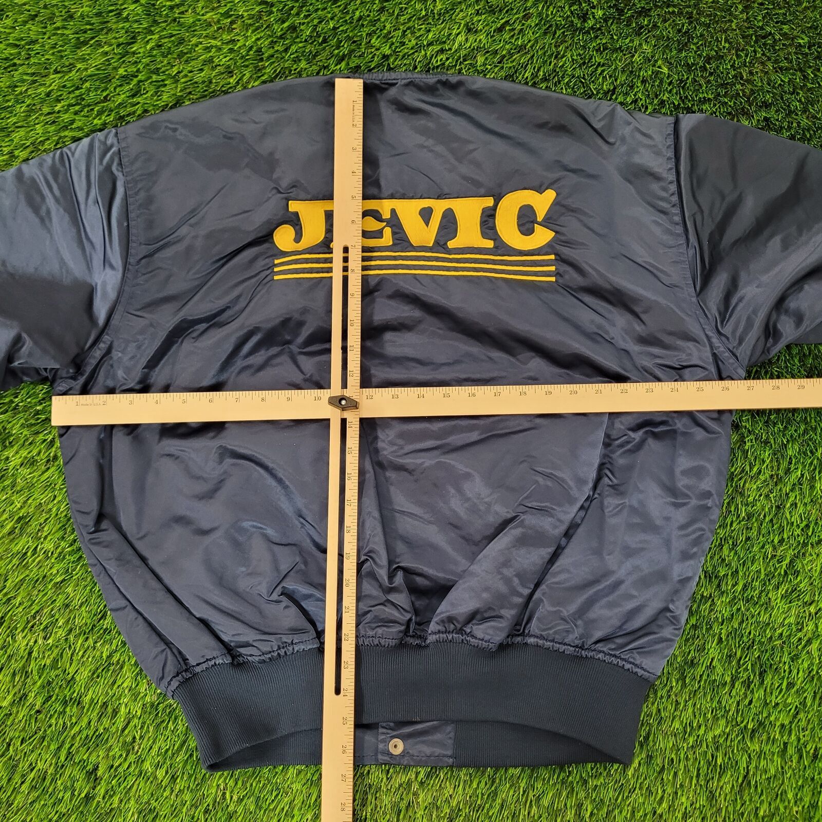 Vintage Vintage 80s 420 Safe-Driver Bomber Jacket XL 26x25 Jevic USA Size US XL / EU 56 / 4 - 4 Thumbnail