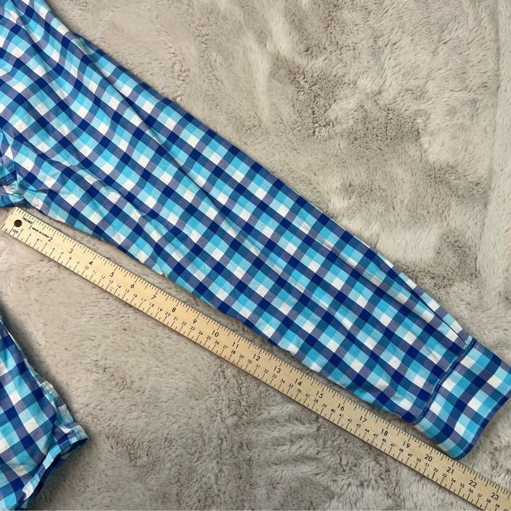 Abercrombie & Fitch Abercrombie & Fitch Blue White Plaid Muscle Shirt Mens Large Size US L / EU 52-54 / 3 - 6 Thumbnail