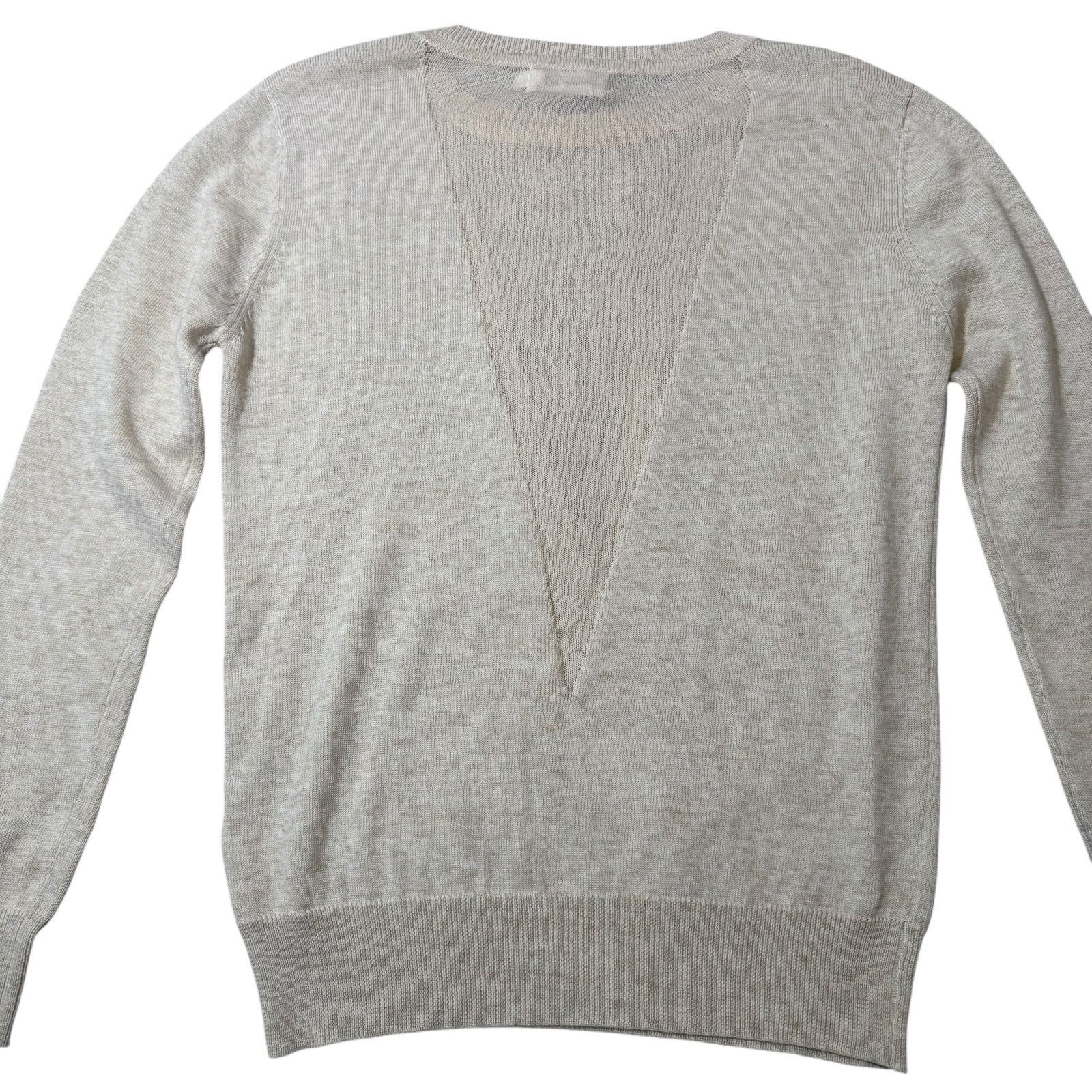 Other Line + Dot Mia Contrast Sweater Sheer Panels Cream Small Size S / US 4 / IT 40 - 7 Thumbnail