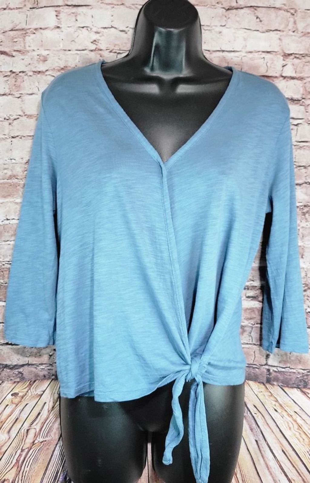 Eddie Bauer Women's Eddie Bauer Blue 3/4 sleeve Top Size SP Size S / US 4 / IT 40 - 1 Thumbnail