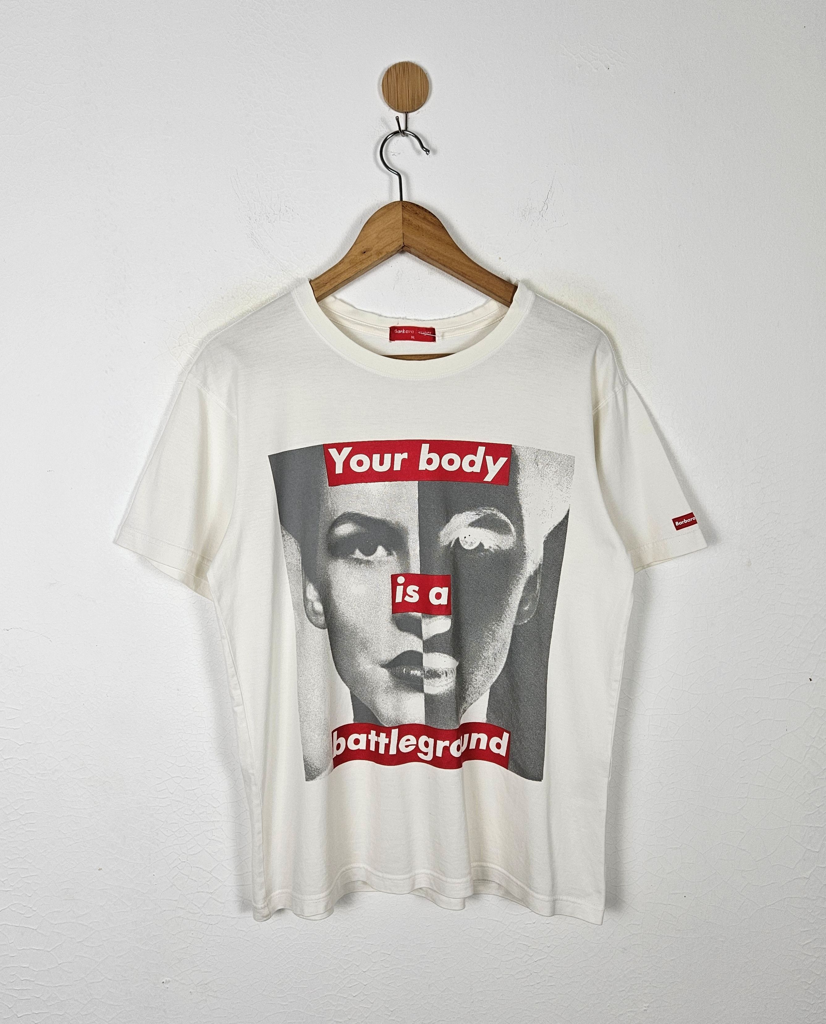 Barbara Kruger Barbara Kruger Your Body is Battleground shirt | Grailed