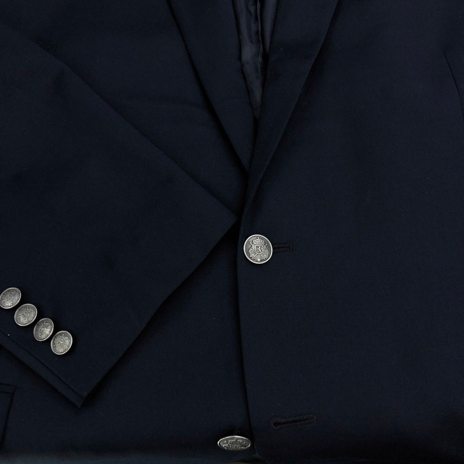 Michael Kors Michael Kors Size 46L Blazer Classic Navy Gold Metal Button Size 46L - 18 Thumbnail