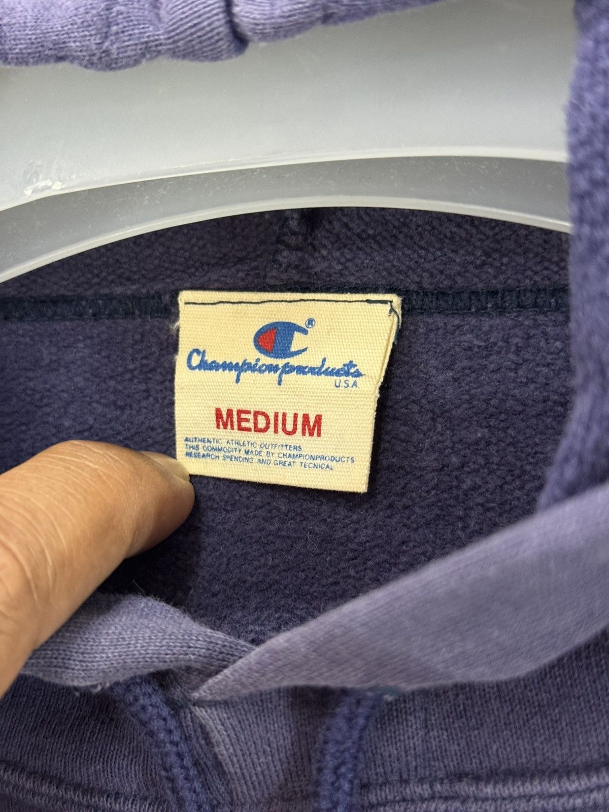 Champion 🔥 90's Champion Product USA Nice Faded Big Logo Sweat Hoodie Size US M / EU 48-50 / 2 - 8 Thumbnail