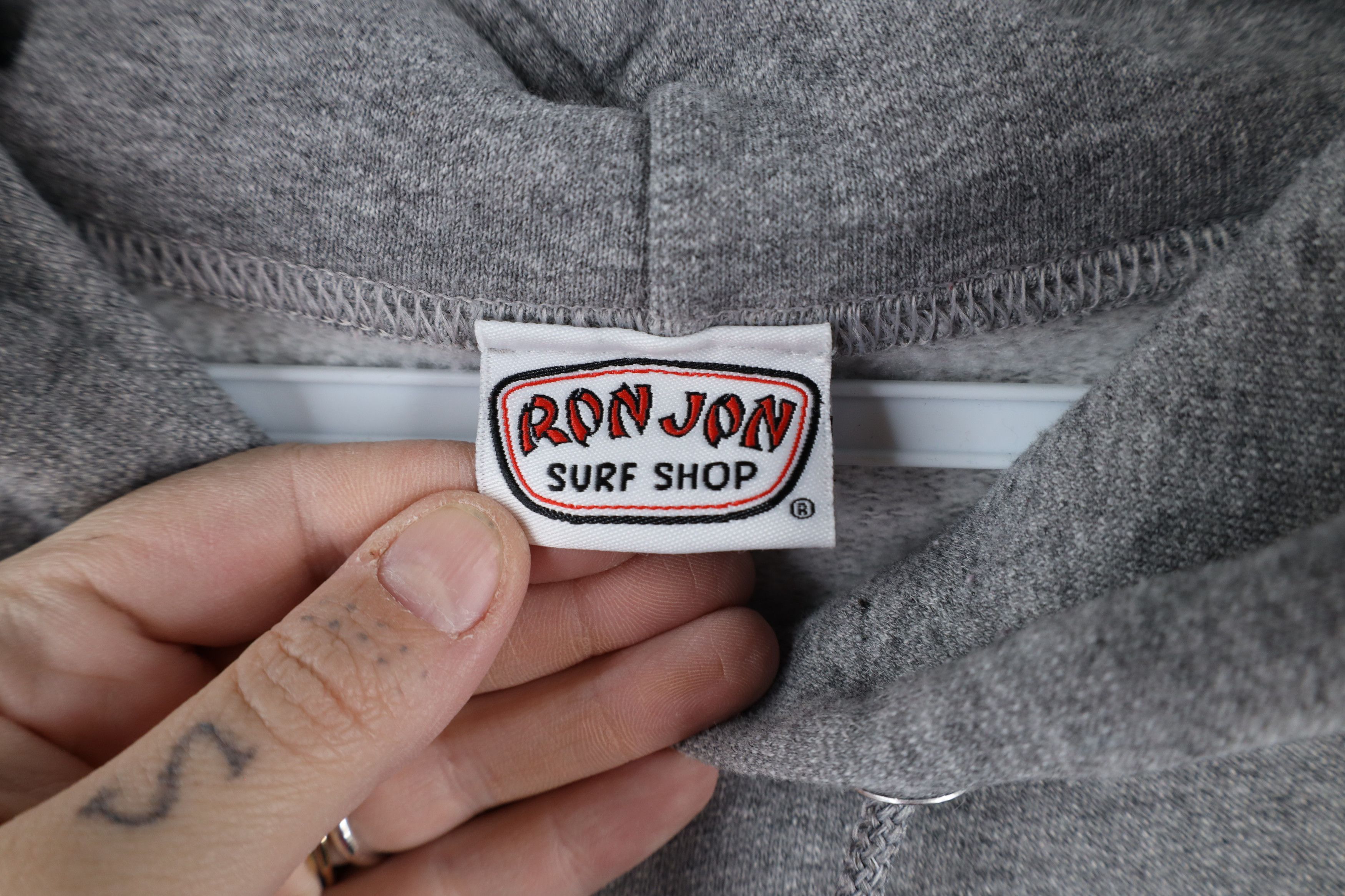 Vintage Vintage Ron Jon Surf Shop Surfing Hoodie Sweatshirt Gray Size US M / EU 48-50 / 2 - 7 Thumbnail