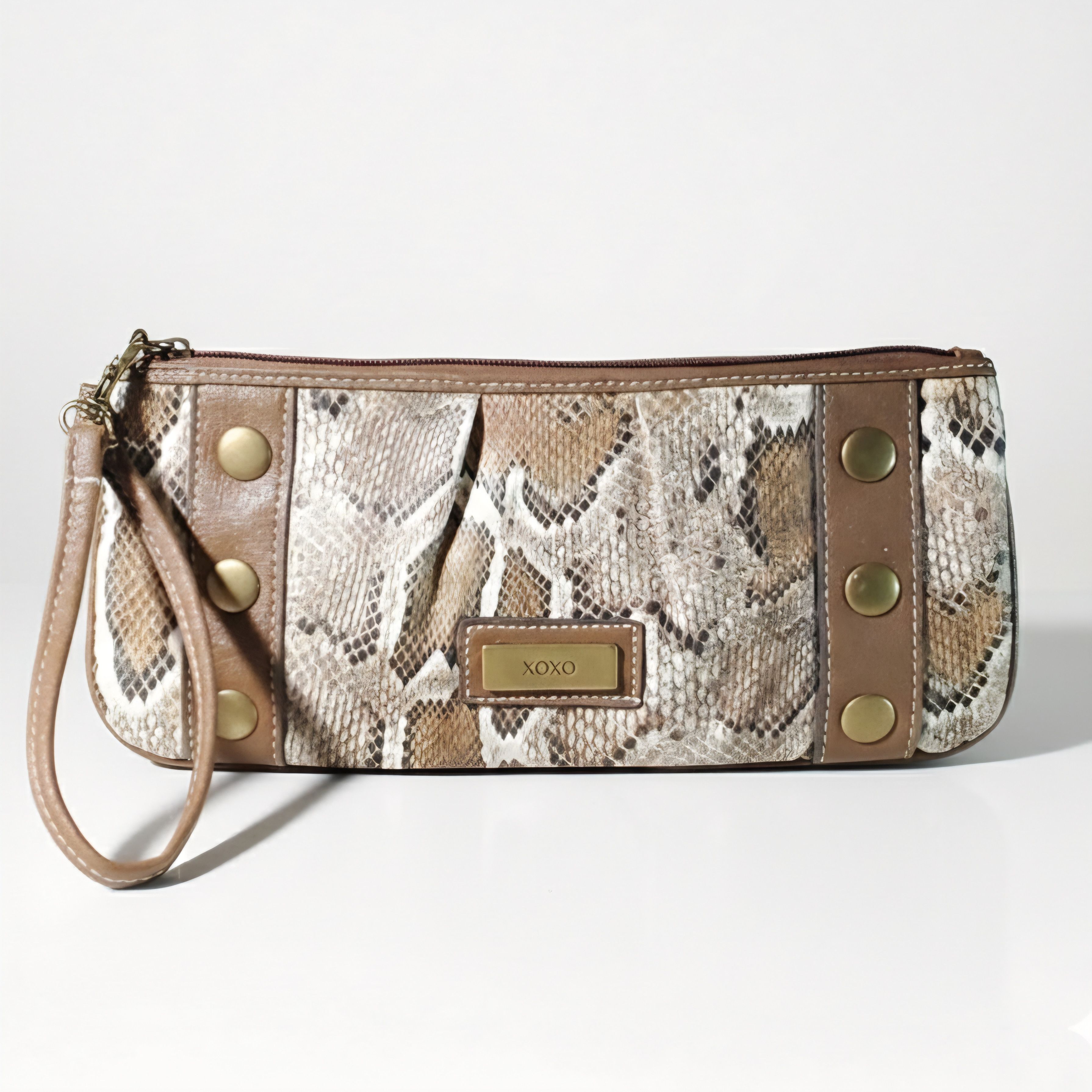 XOXO XOXO 10.5x4.5" Wristlet Purse NEW Snake Print Vegan Leather Size ONE SIZE - 1 Thumbnail