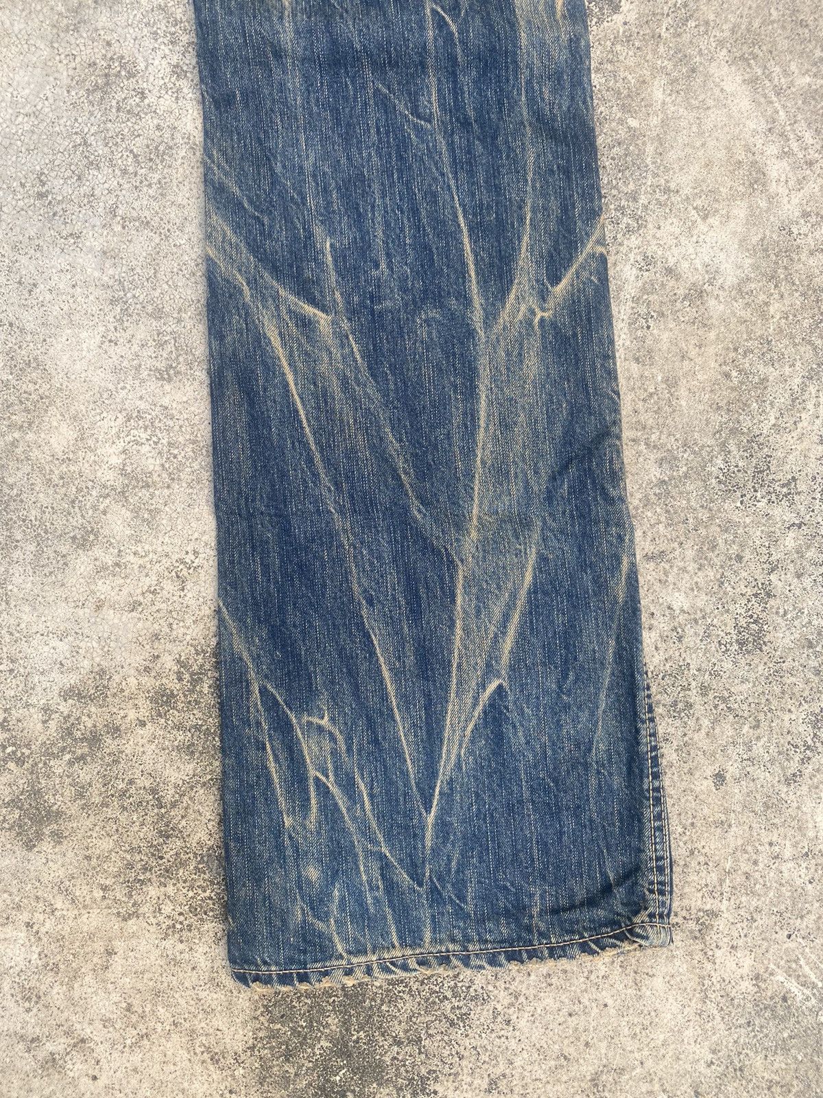 Japanese Brand Flare Jeans Blue Way Clawmark Bootcut Size US 33 - 17 Thumbnail