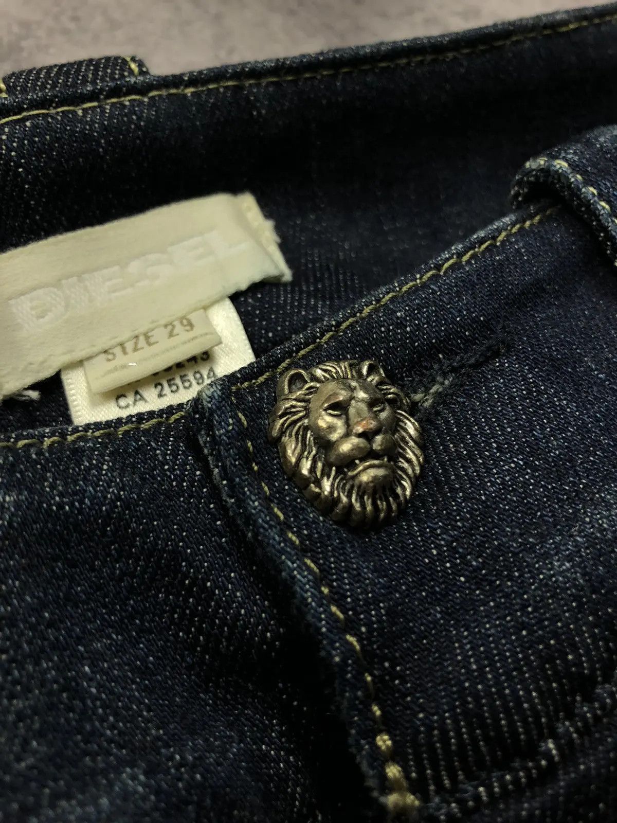 Diesel DIESEL Vintage Avant-garde Y2K Blue Denim Skirt Streetwear Size 29" - 8 Thumbnail