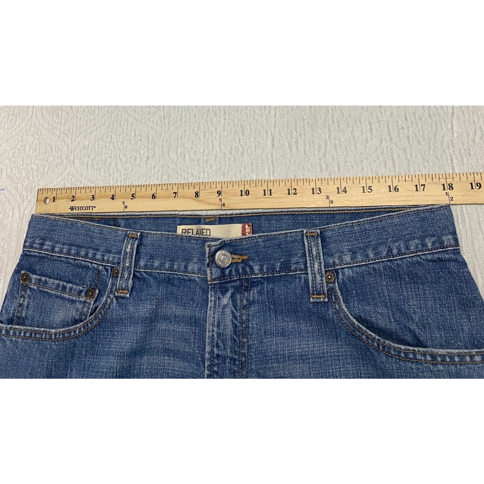 Levi's VINTAGE Levi's 559 Jeans Mens Regular Size 36 Blue Denim Whiskers Relaxed Straight 5-Pocket Mens Boys|Mens Size US 36 / EU 52 - 6 Thumbnail
