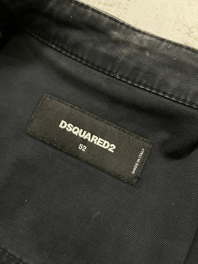 Dsquared2 AW2015 Dsquared2 Biker Waxed Black Jacket Size US M / EU 48-50 / 2 - 10 Thumbnail