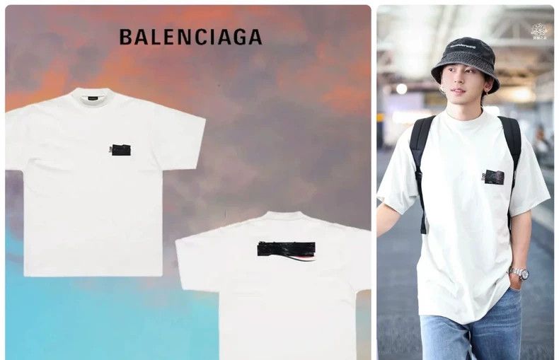 Balenciaga Balenciaga Wave-blocking cola short sleeve Size US M / EU 48-50 / 2 - 9 Thumbnail