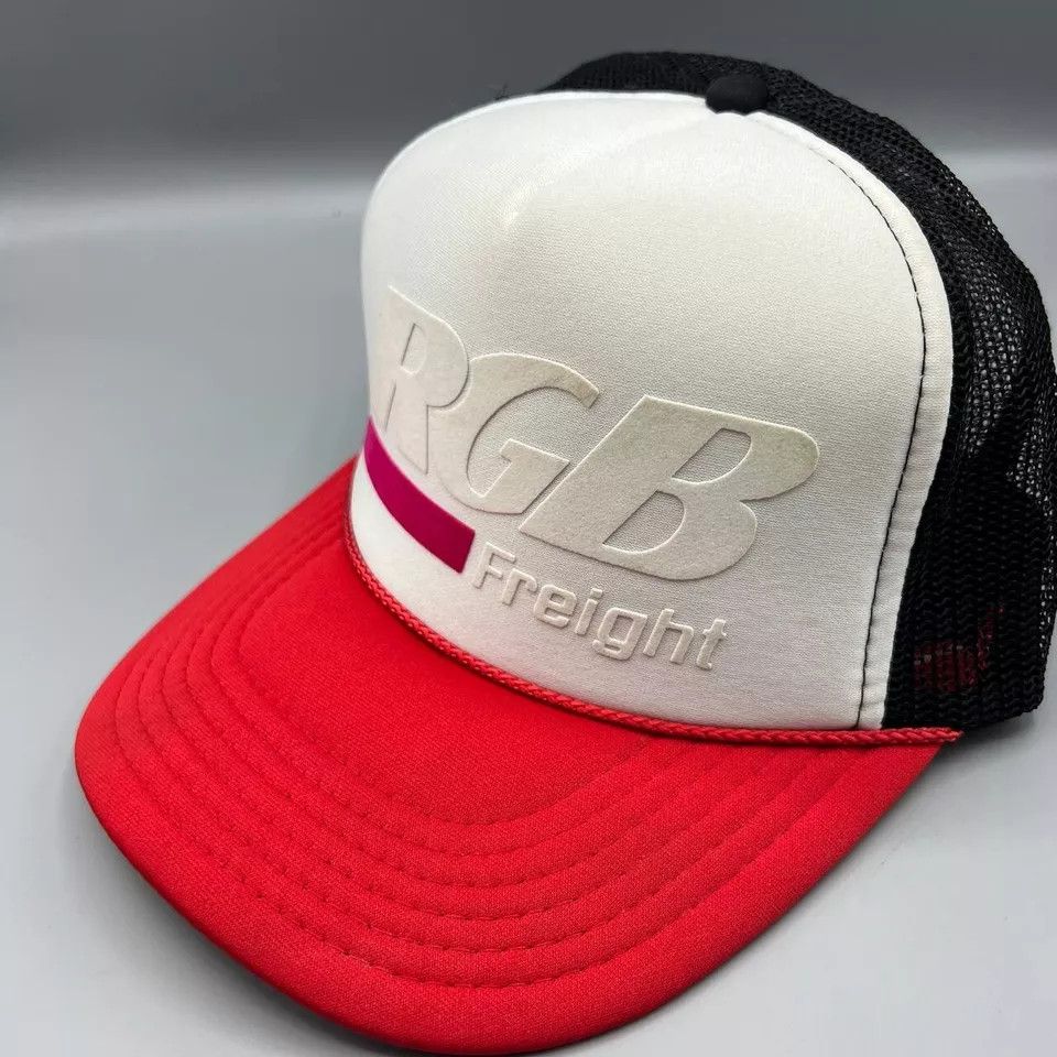 Otto × Vintage Vintage RGB Freight Trucker Hat Men White Otto Snap Back Cap Size ONE SIZE - 3 Thumbnail
