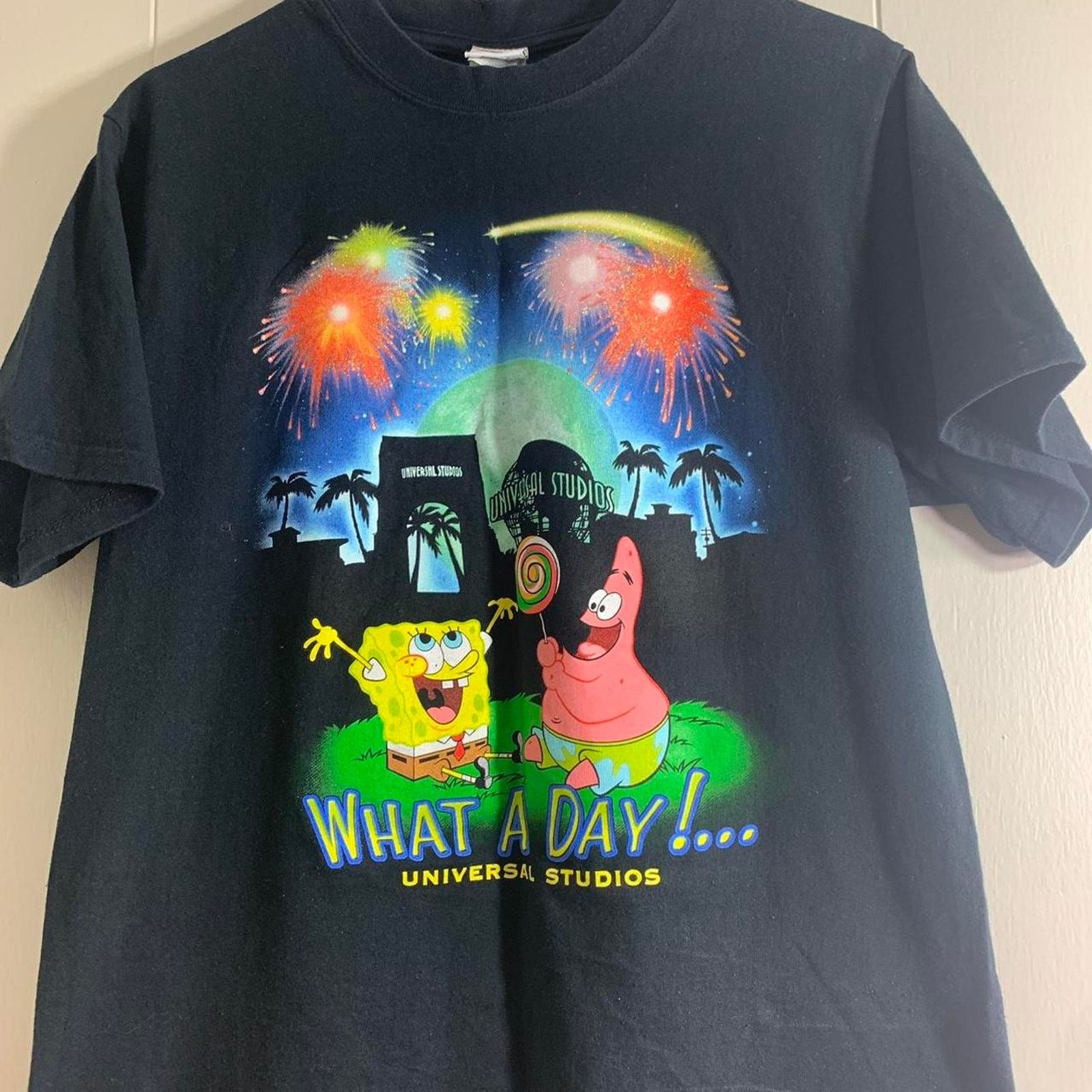 Universal Studios vintage 2000's NICKELODEON SPONGEBOB SQUAREPANTS tee shirt L Size US L / EU 52-54 / 3 - 3 Thumbnail