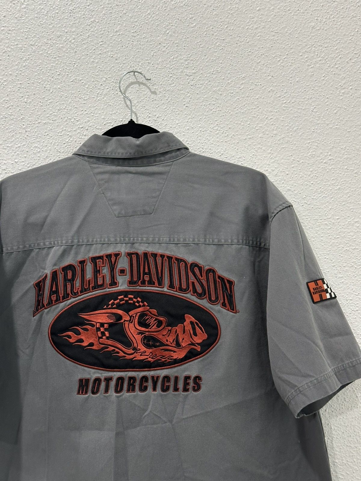 Harley Davidson Vintage Harley Davidson Motorcycle Hog Embroidered Mechanic Size US L / EU 52-54 / 3 - 5 Thumbnail