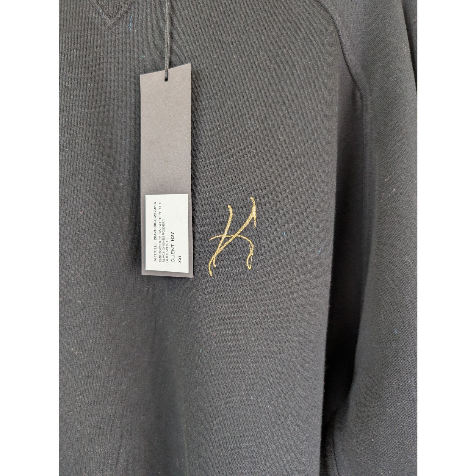 Haider Ackermann o1rshd1 Embroidered Sweater Perth in Black Size US XXL / EU 58 / 5 - 8 Thumbnail