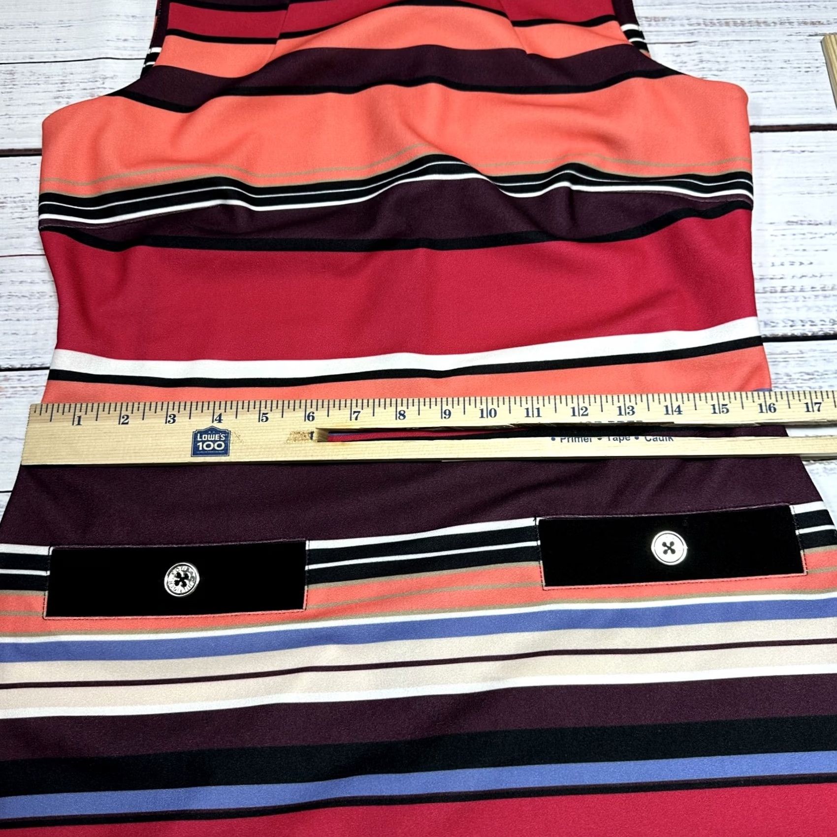 Tommy Hilfiger Tommy Hilfiger Multicolor Stripe Bodycon Dress Sleeveless Mini Summer Sz 8 Size M / US 6-8 / IT 42-44 - 2 Thumbnail