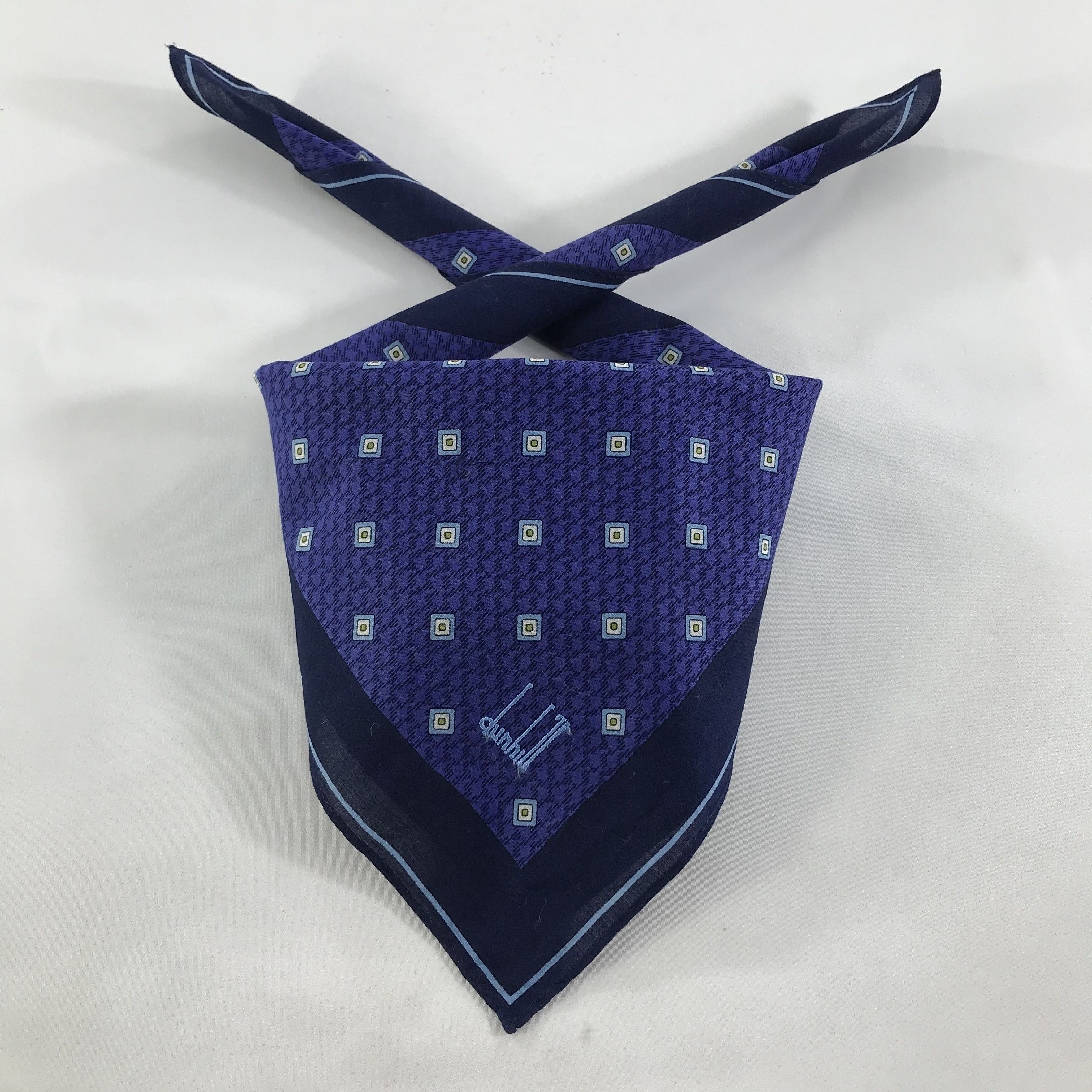 Alfred Dunhill × Vintage Alfred Dunhill Bandana / Handkerchief / Neckerchief - S1344 Size ONE SIZE - 3 Thumbnail