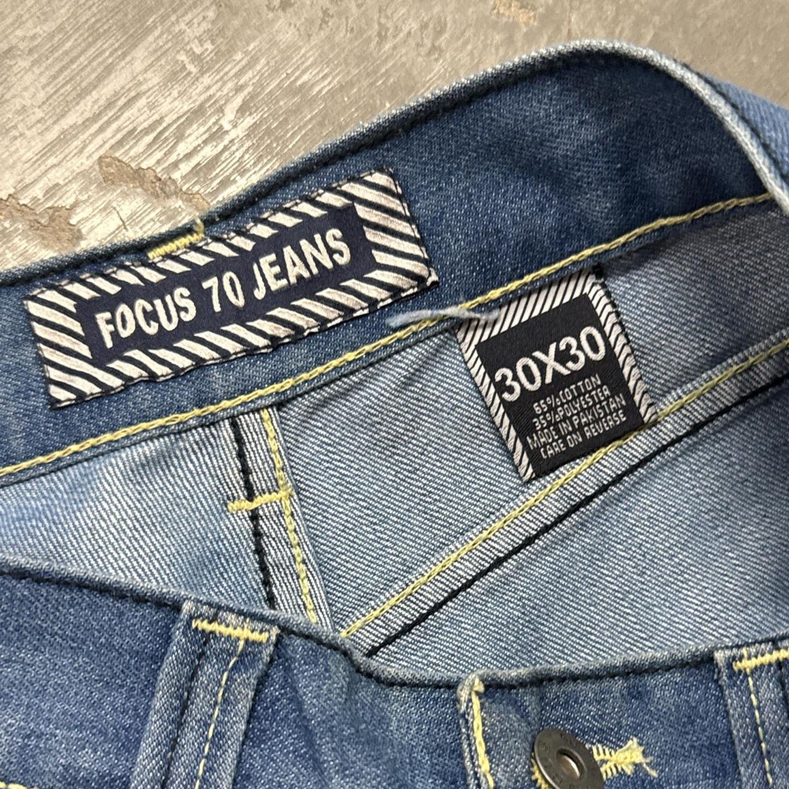 Vintage Vintage Deadstock Focus Embellished Embroidered Denim Jeans Size US 30 / EU 46 - 3 Thumbnail