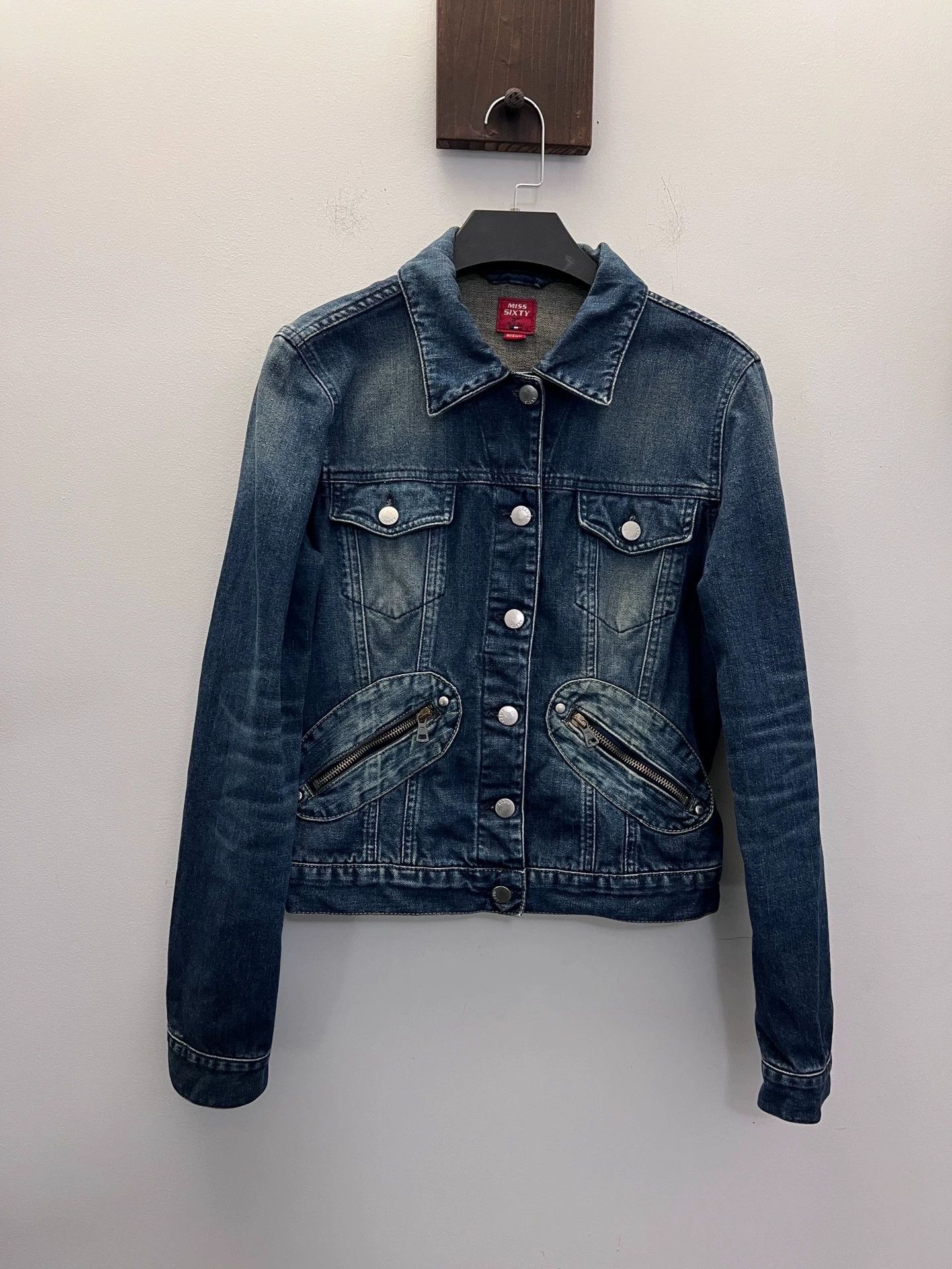 Miss Sixty MISS SIXTY Vintage Zipper Slim Denim Jacket M Size M / US 6-8 / IT 42-44 - 7 Thumbnail