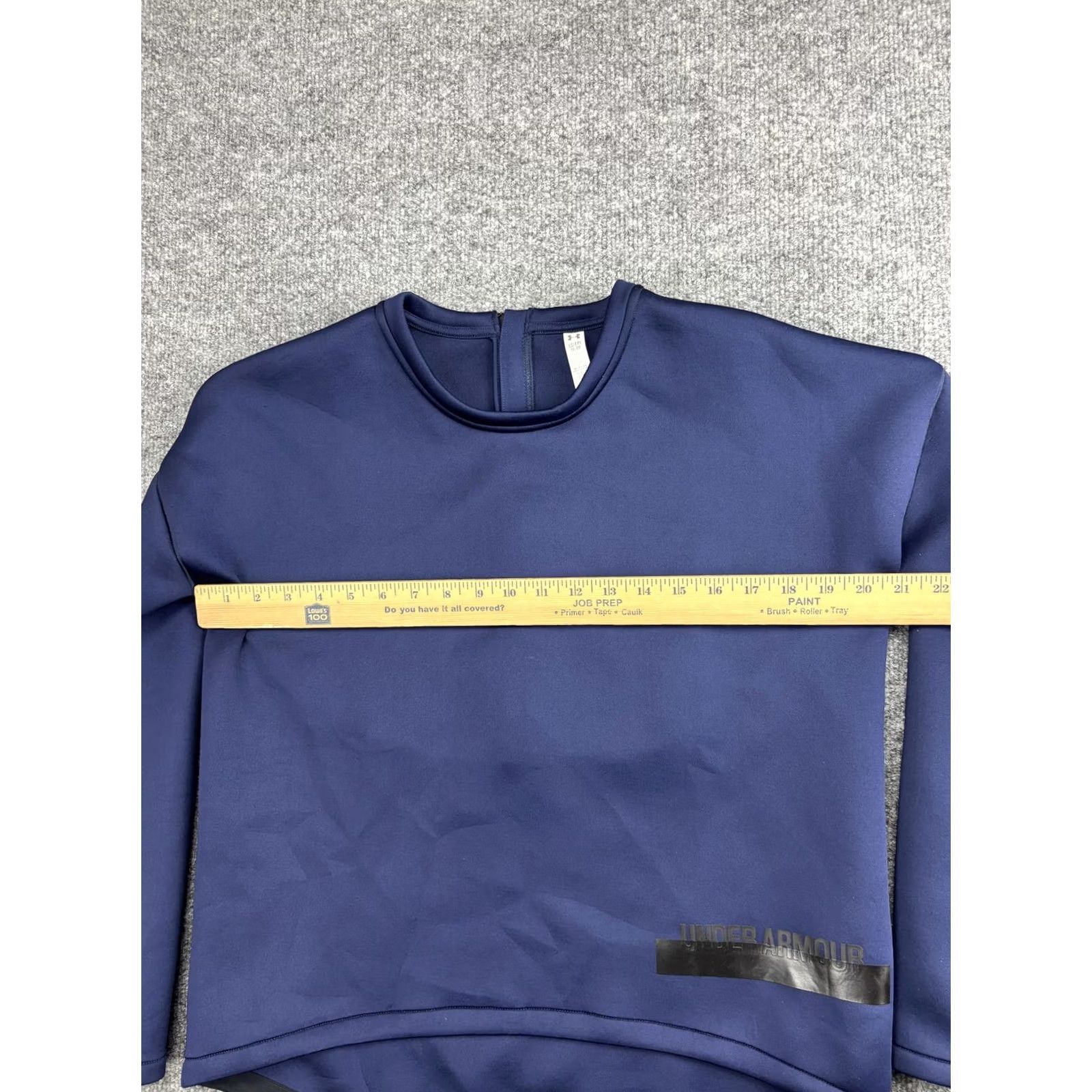 Under Armour Under Armour Sweatshirt Womens XS Blue Pullover Back Zip Crewneck Logo Jacket Size XS / US 0-2 / IT 36-38 - 3 Thumbnail