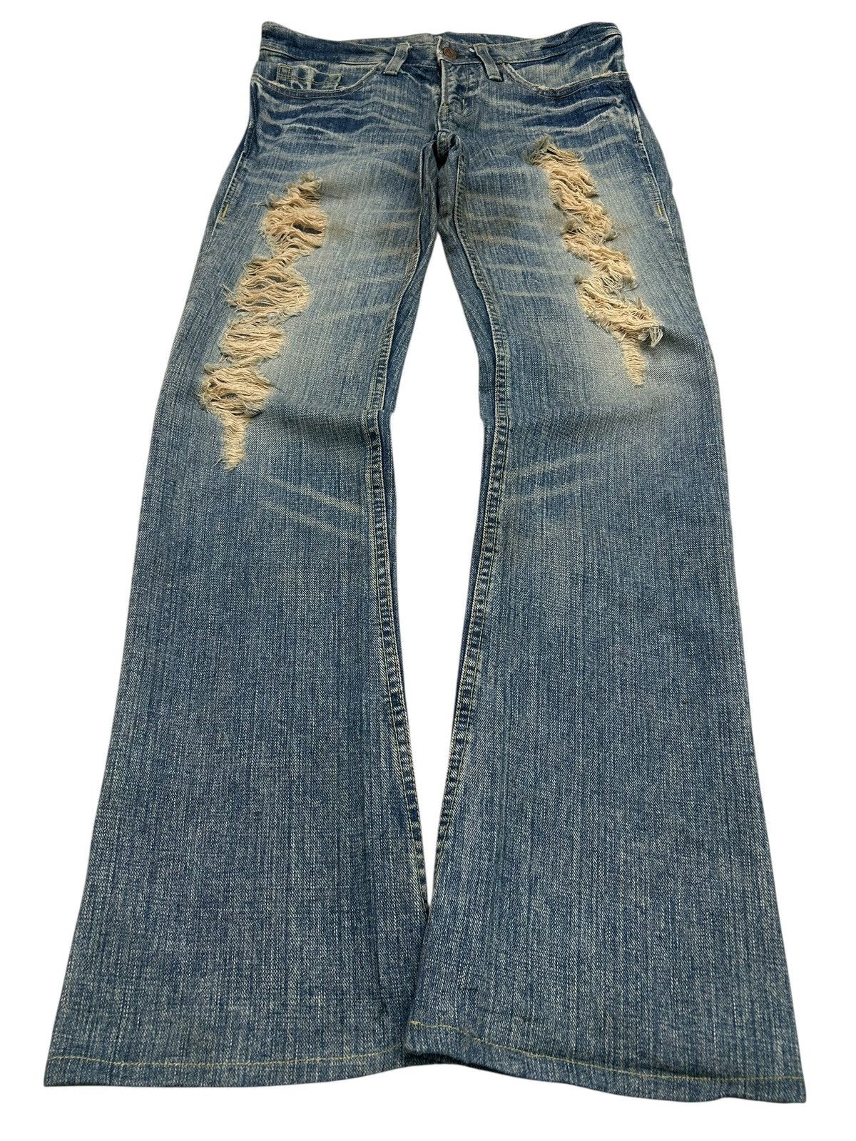 Hysteric Glamour Japanese brand Flared Distressed Jeans Size US 30 / EU 46 - 1 Thumbnail