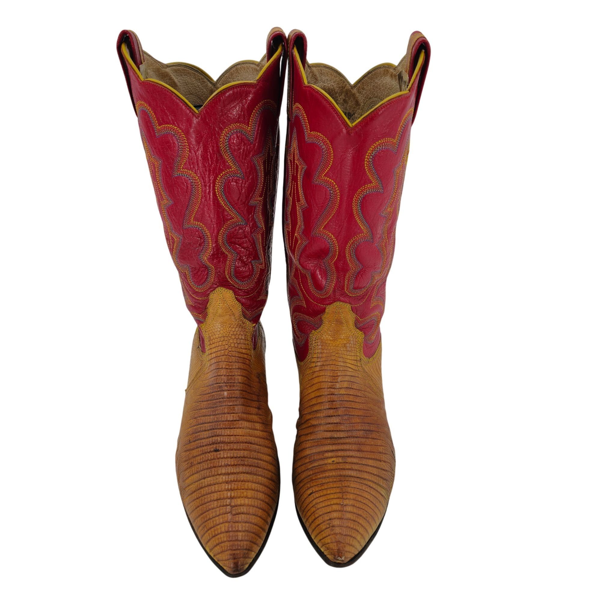 Other Stunning Womens 8C Smiths Aspen Honey Brown Lizard Cowboy W Size US 8 / IT 38 - 5 Thumbnail