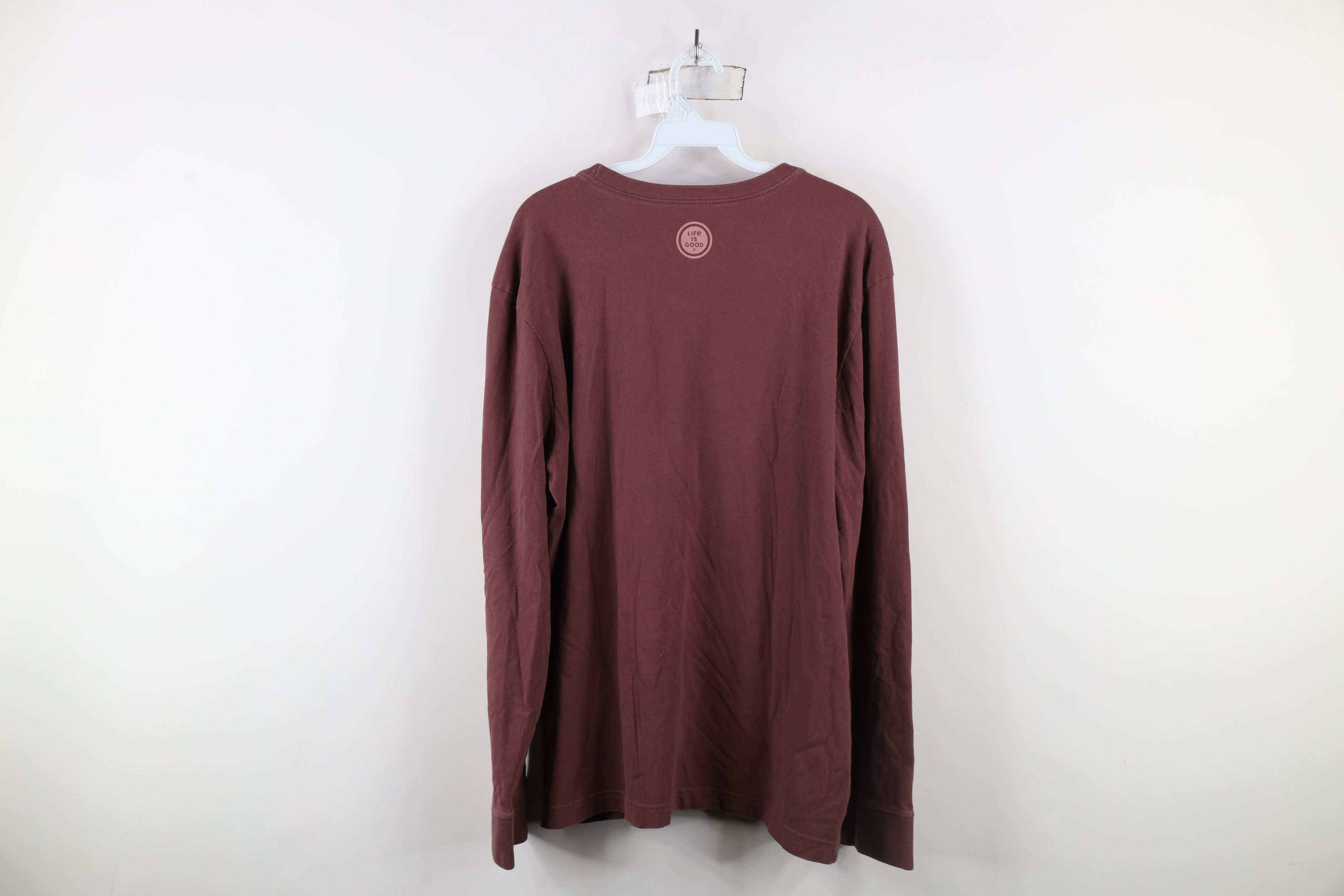 Life is Good × Vintage Life Is Good Do I Want A Beer Long Sleeve T-Shirt Red Size US L / EU 52-54 / 3 - 10 Thumbnail