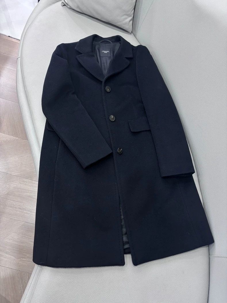 Max Mara Max Mara Black woolen overcoat Size M / US 6-8 / IT 42-44 - 1 Thumbnail