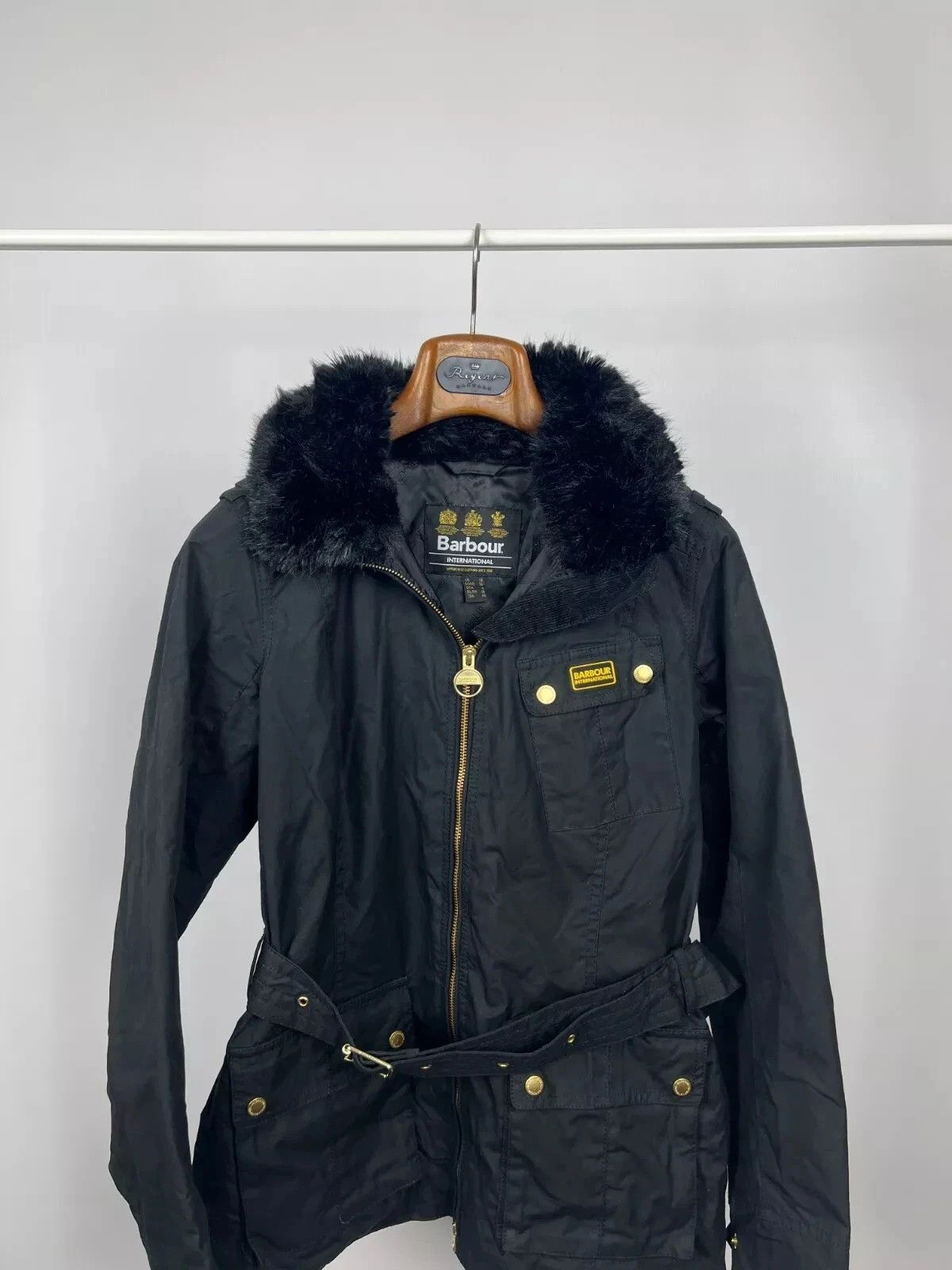 Barbour Barbour International Nesbitt Wax Cotton Black Jacket Size M / US 6-8 / IT 42-44 - 3 Thumbnail