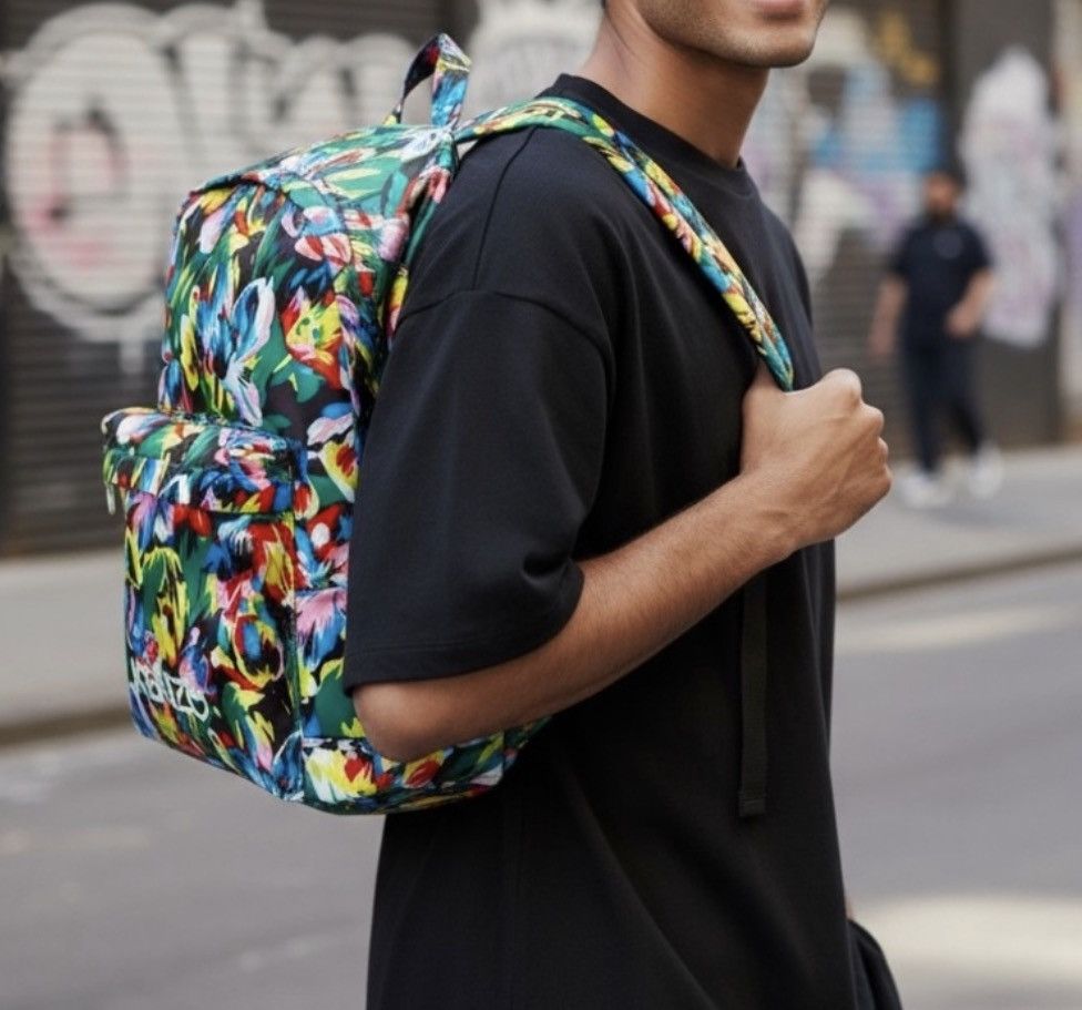 Kenzo RARE Limited Edition Kenzo x Vans Men's Floral Backpack Size ONE SIZE - 2 Thumbnail