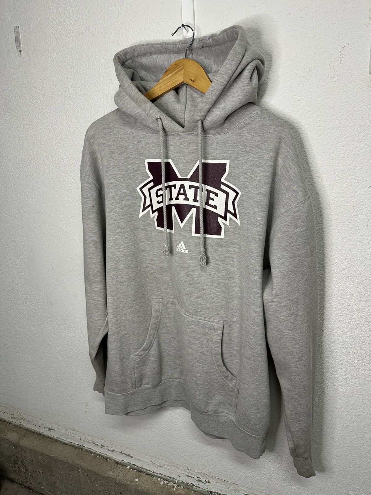 Adidas Vtg Mississippi State Adidas Hoodie Size US L / EU 52-54 / 3 - 1 Thumbnail