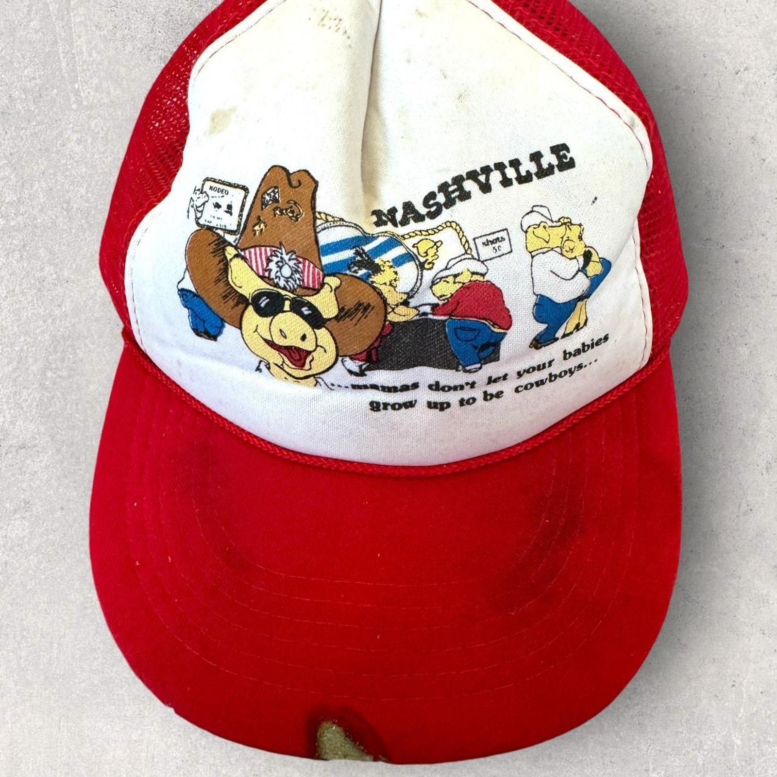 Vintage 90’s Vintage Funny Nashville Hat Size ONE SIZE - 2 Thumbnail