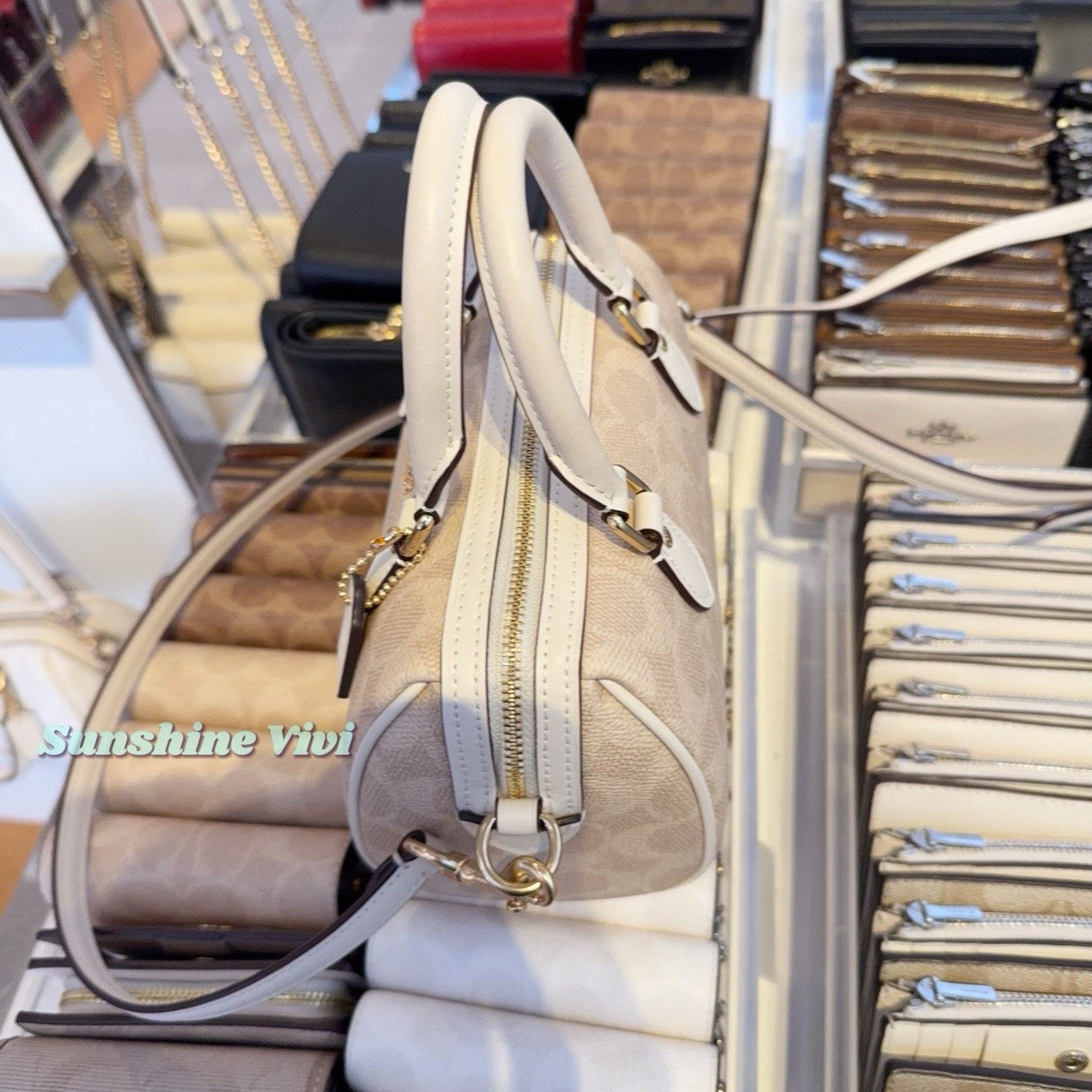 Coach NWT Coach Mini Rowan Crossbody Bag CW329 Gold/Sand/Chalk Size ONE SIZE - 5 Thumbnail