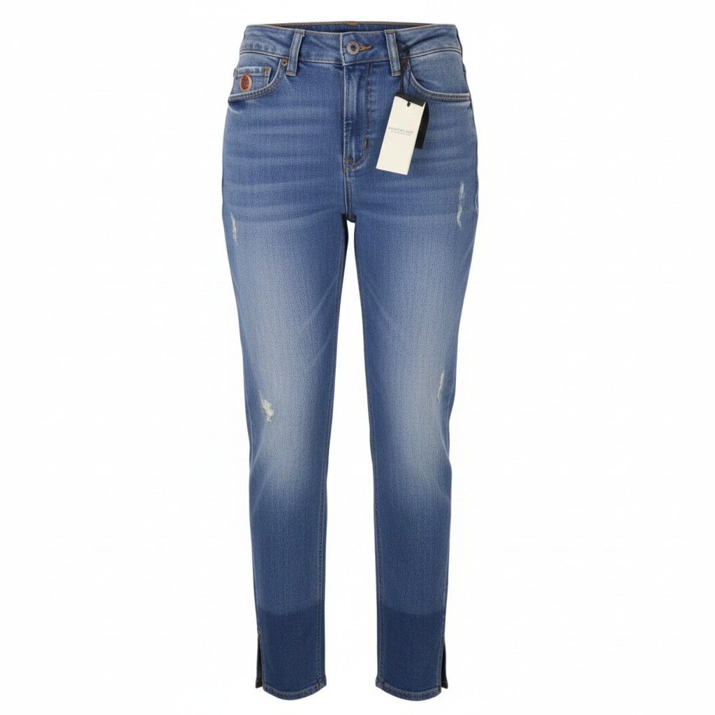 Scotch & Soda HIGH FIVE W24/L32 Blue High Rise Boyfriend Jeans 89095 Size 24" / US 00 / IT 34 - 1 Thumbnail