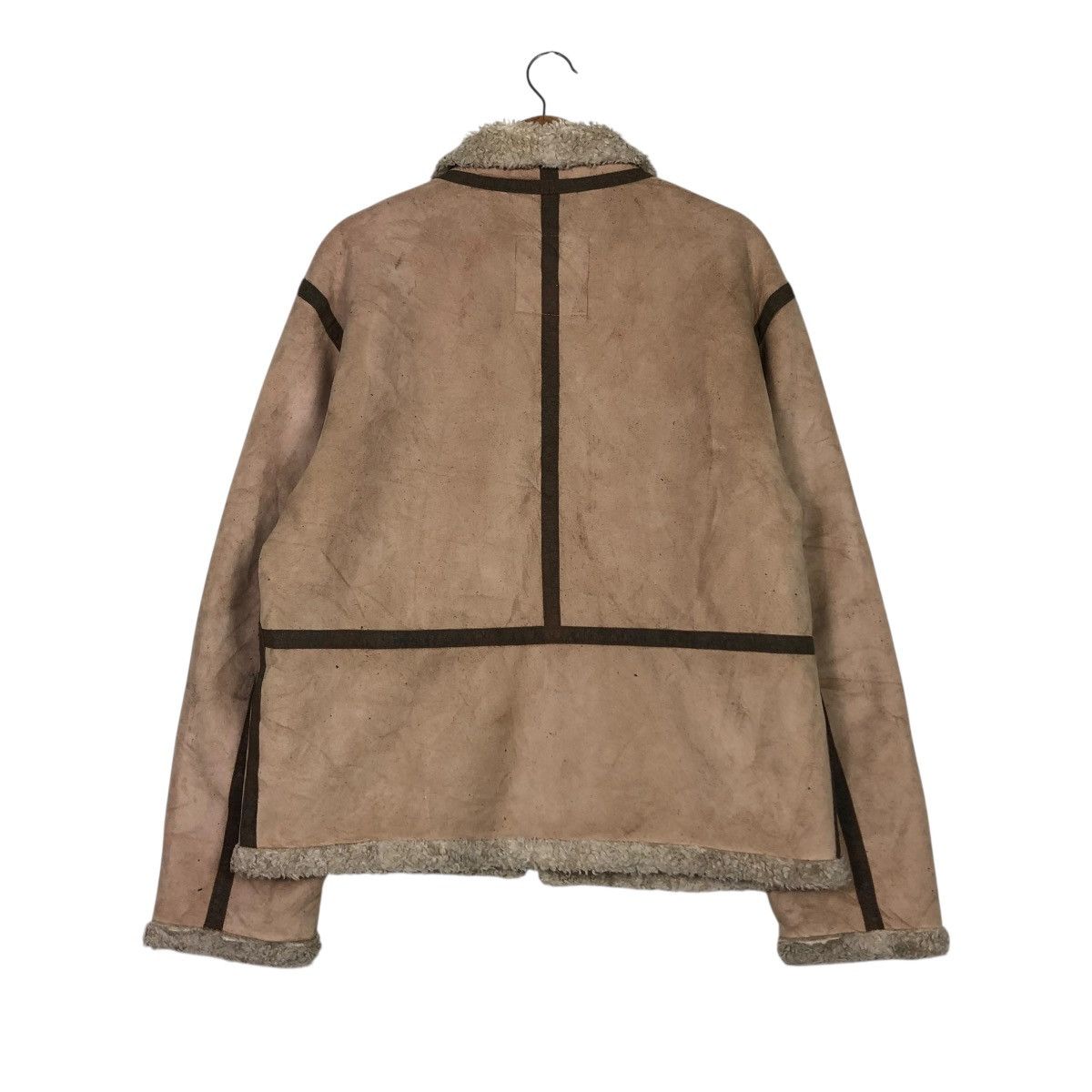 Alpha Industries 🔥VINTAGE SHEARLING SHERPA BIKER JACKET ALPHA INDUSTRIES Size US L / EU 52-54 / 3 - 10 Thumbnail