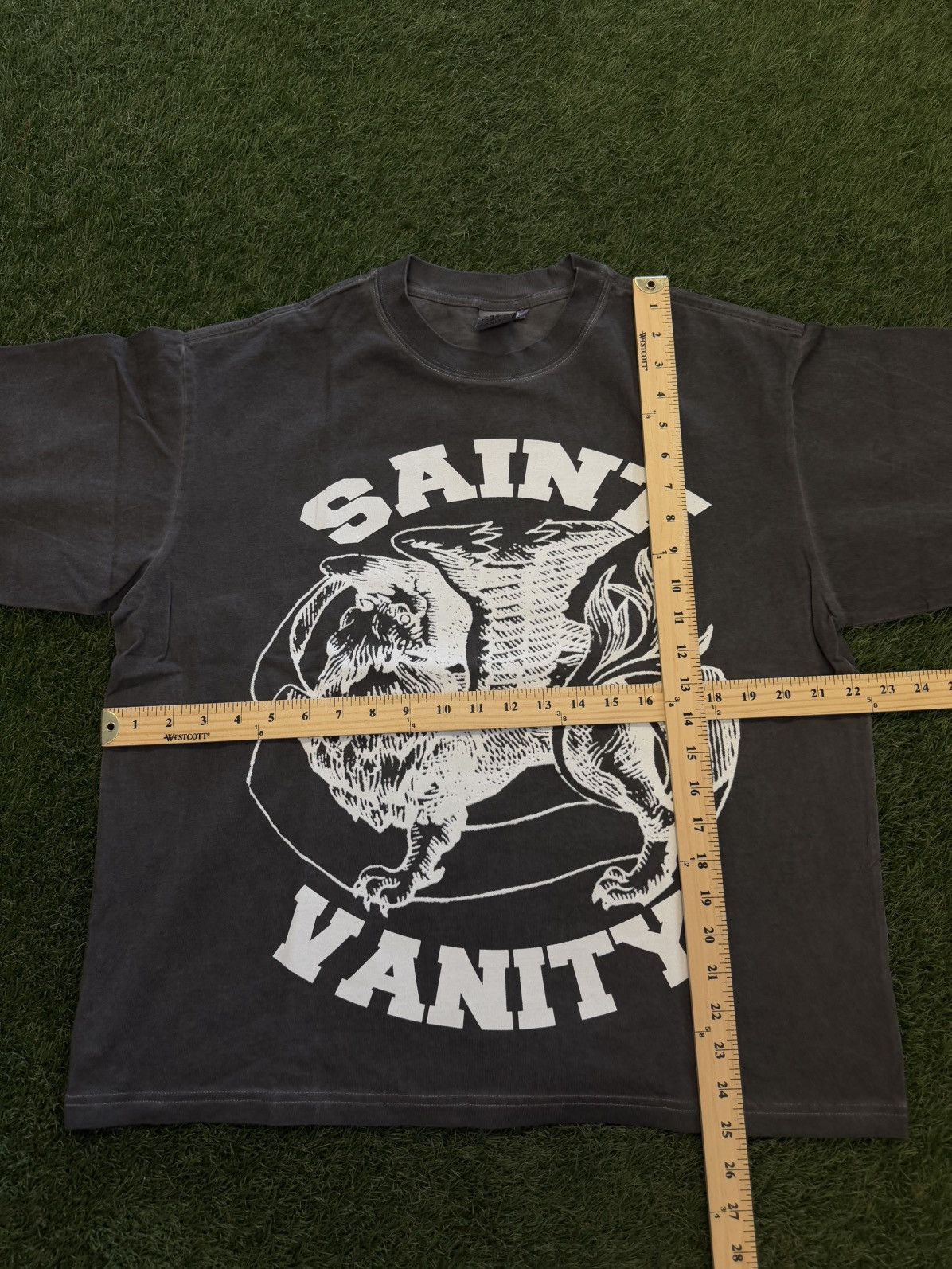 Saint Vanity Saint Vanity Tee Shirt Logo Grey Size Small (NEW) Size US S / EU 44-46 / 1 - 9 Thumbnail