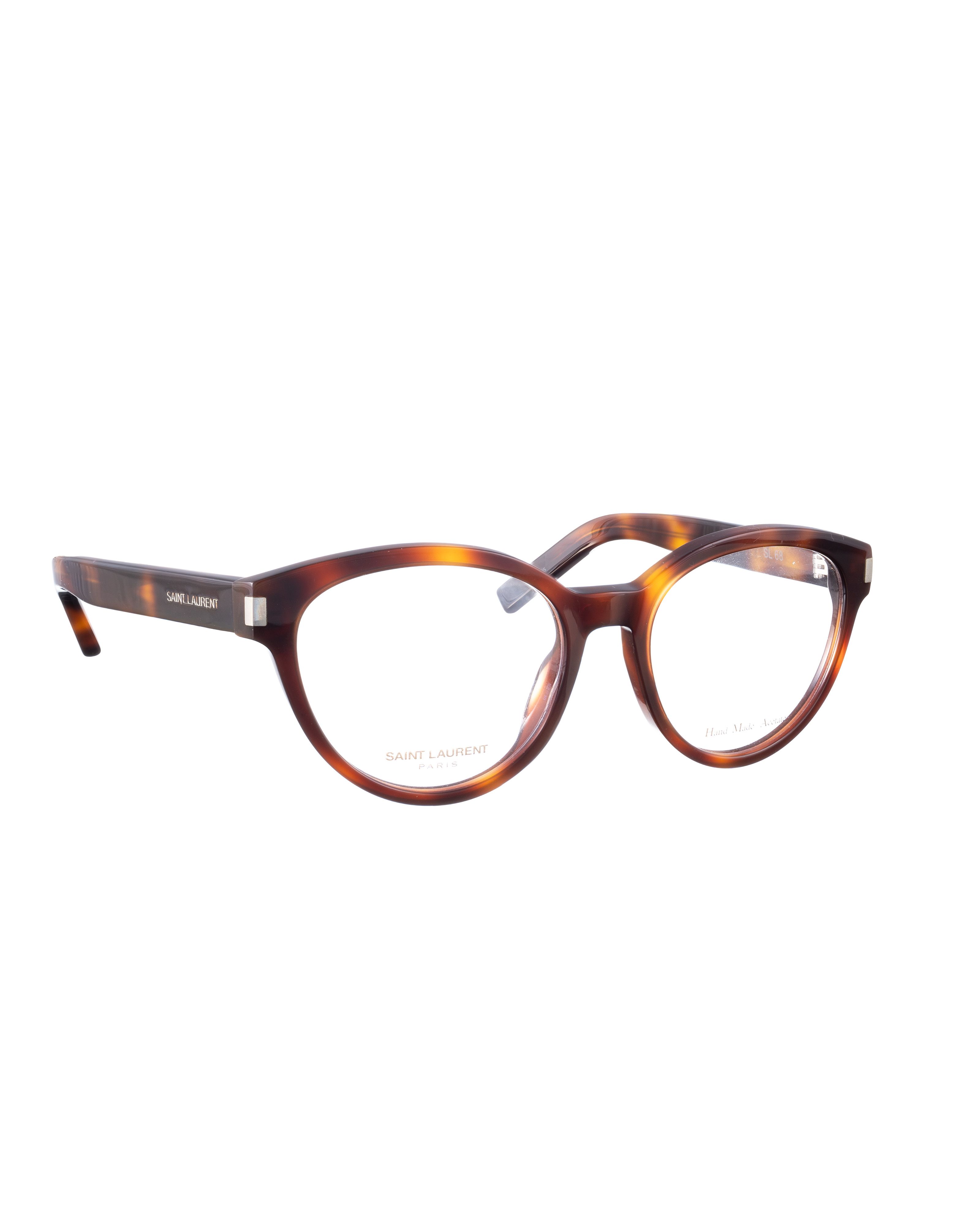 Saint Laurent Paris Saint Laurent 00s Havana Classic Oval Glasses Size ONE SIZE - 1 Thumbnail