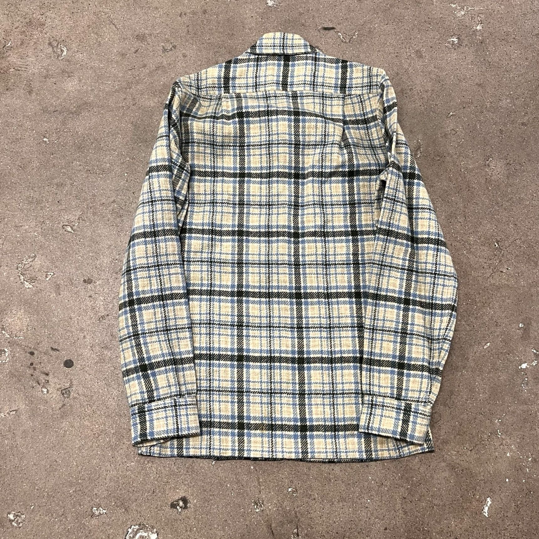 Pendleton VTG Pendleton Shirt Mens Small High Grade Western Wear Wool Blue Plaid Button Snap Front Size US S / EU 44-46 / 1 - 3 Thumbnail