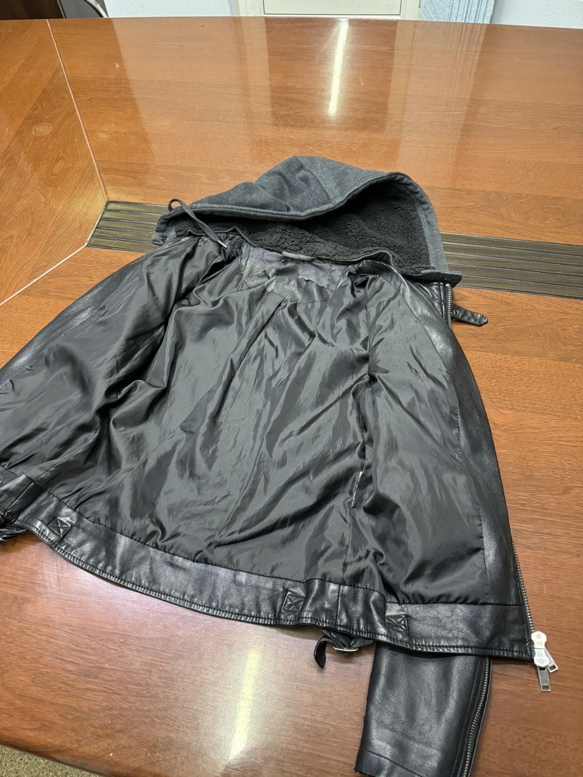 Rick Owens Vintage Hooded Open Leather Racing Jacket Size US M / EU 48-50 / 2 - 7 Thumbnail