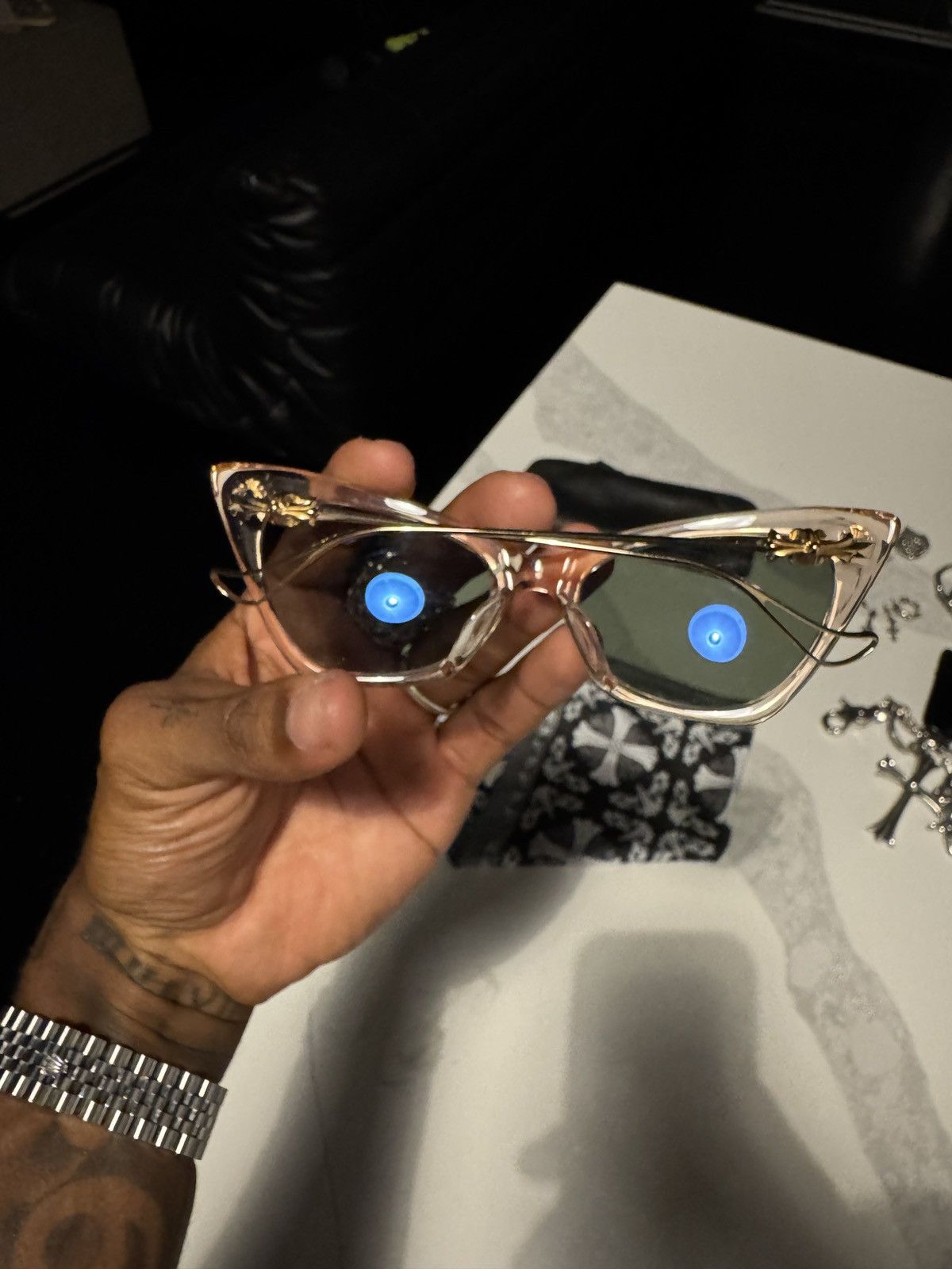 Chrome Hearts Chrome Hearts BAILEY GIRL FRAME Size ONE SIZE - 9 Thumbnail