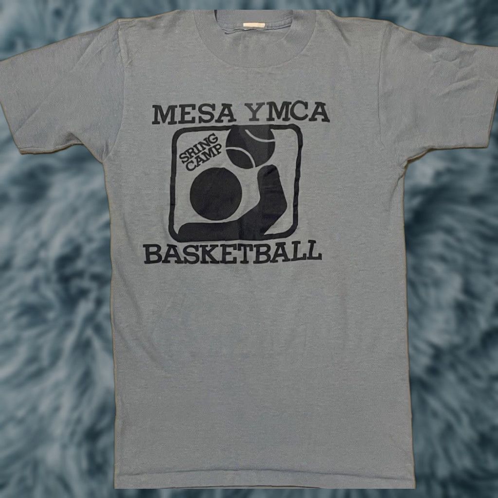 Vintage VINTAGE Mesa YMCA Basketball Faded Shirt XS Blue 70s 80s USA Track & Field College Sports Grunge Shirt Mens Size US XS / EU 42 / 0 - 1 Thumbnail