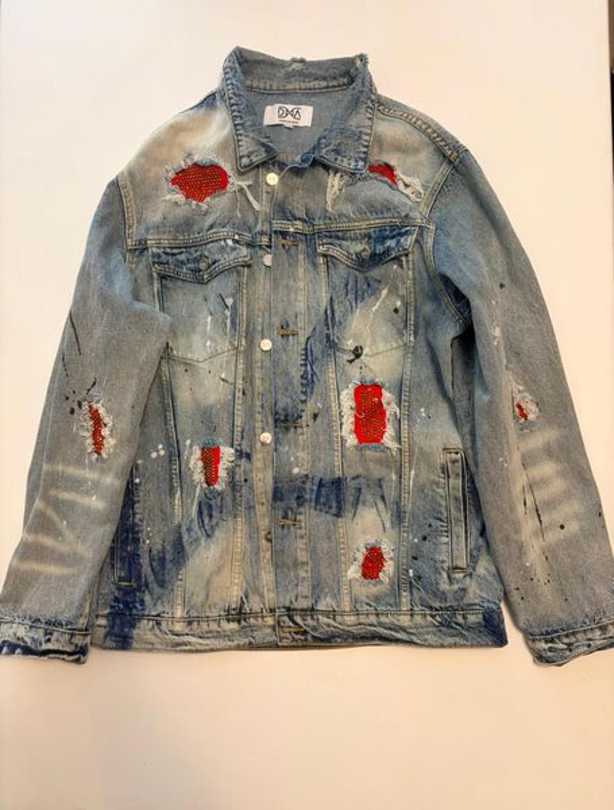 Other DNA Premium Wear Distressed Trucker Jacket (Size 3XL) Size US XXL / EU 58 / 5 - 1 Thumbnail