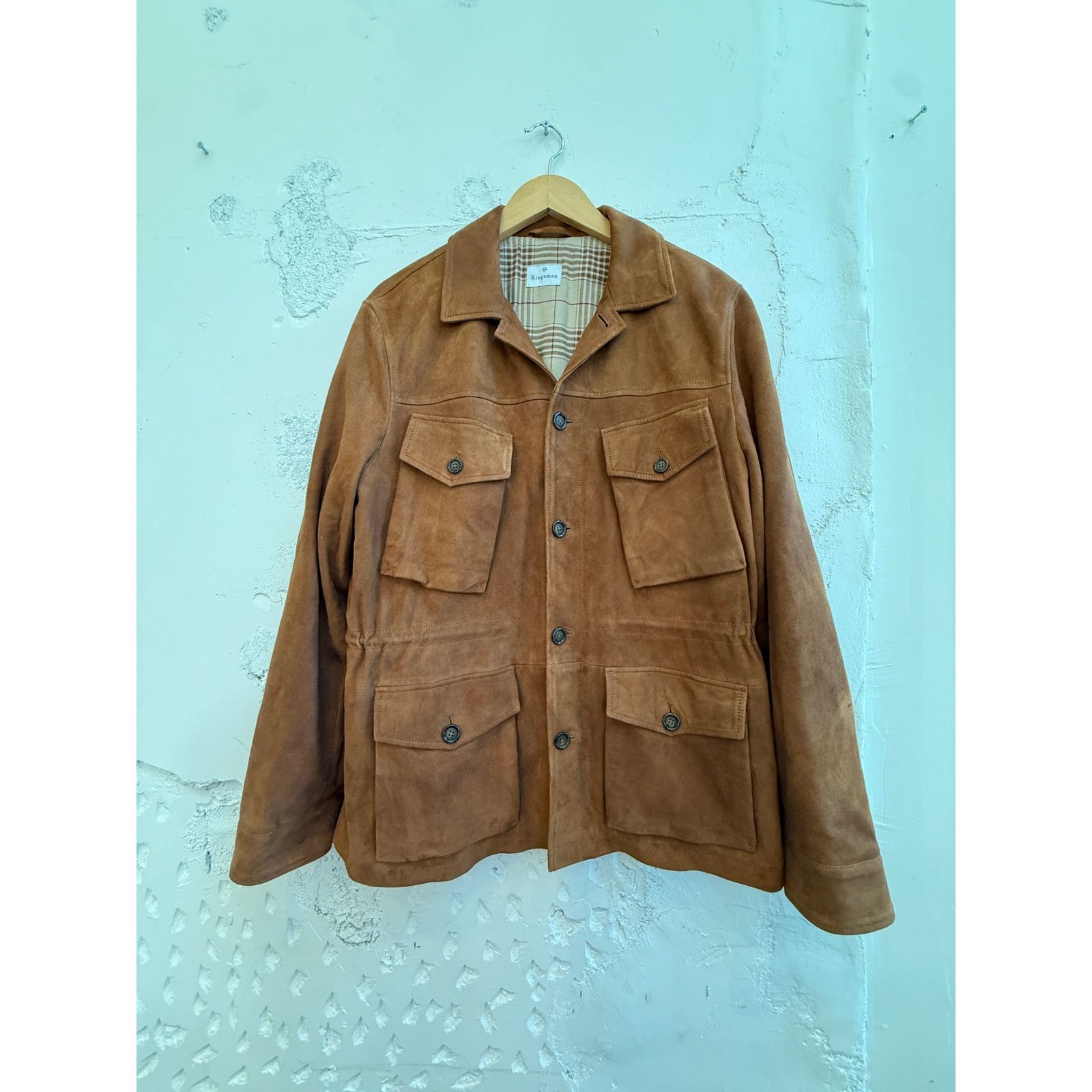 Kingsman Kingsman Brown Suede Field Jacket Size US L / EU 52-54 / 3 - 1 Thumbnail