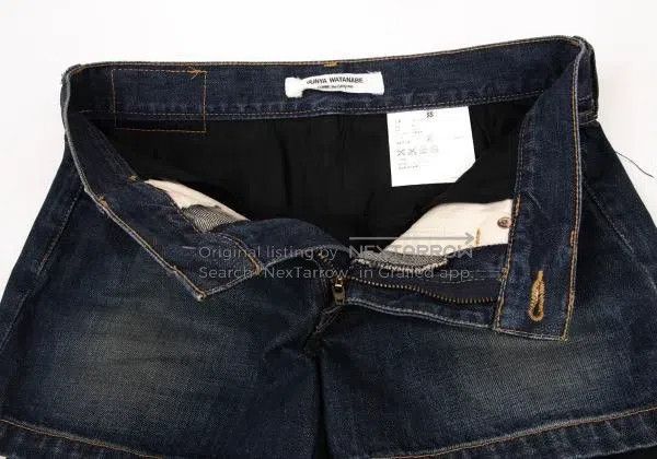 Junya Watanabe Junya Watanabe size XS Black vintage denim patchwork desig Size 23" - 7 Thumbnail