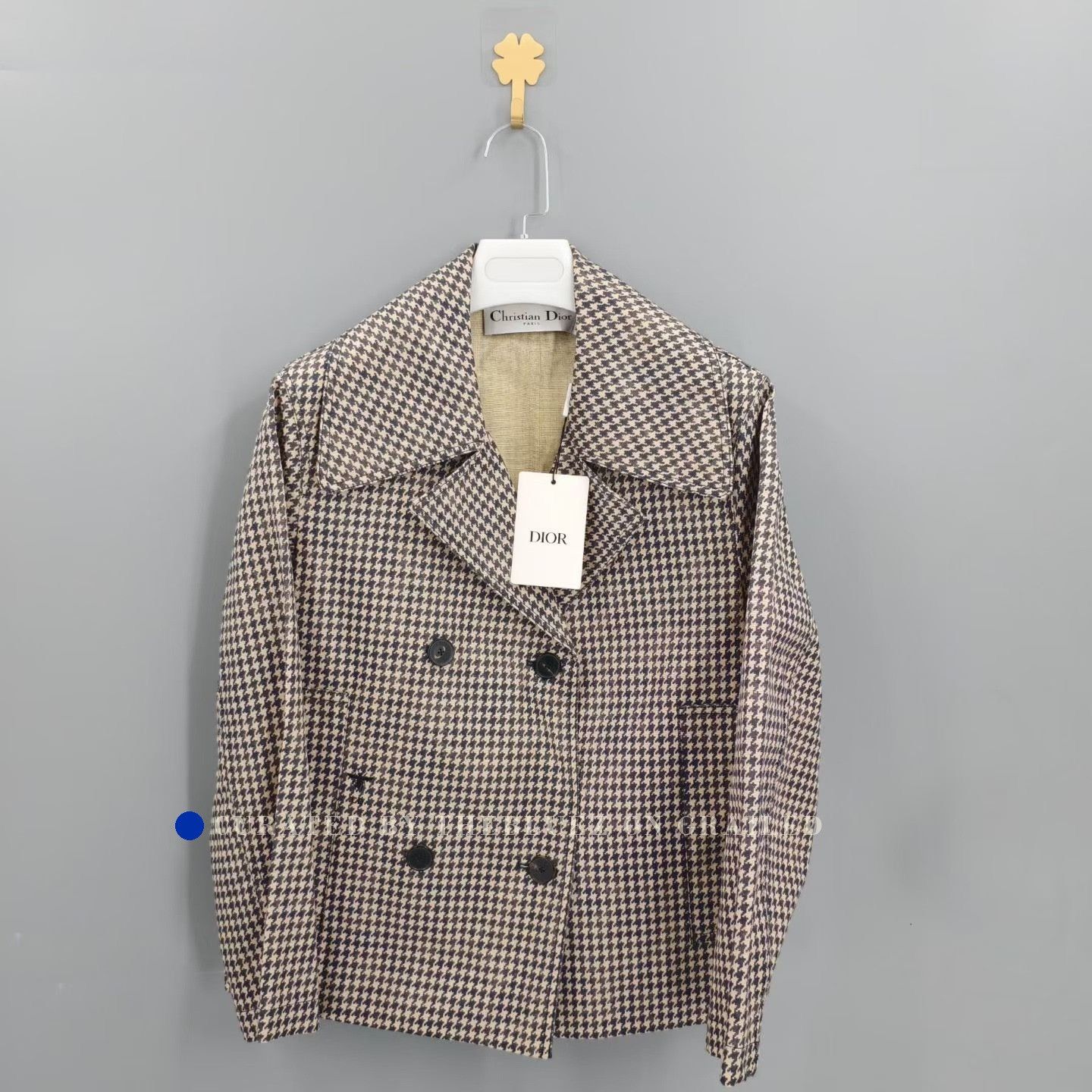 Dior Dior Houndstooth Double-Breasted Lapel Blazer Size S / US 4 / IT 40 - 1 Thumbnail