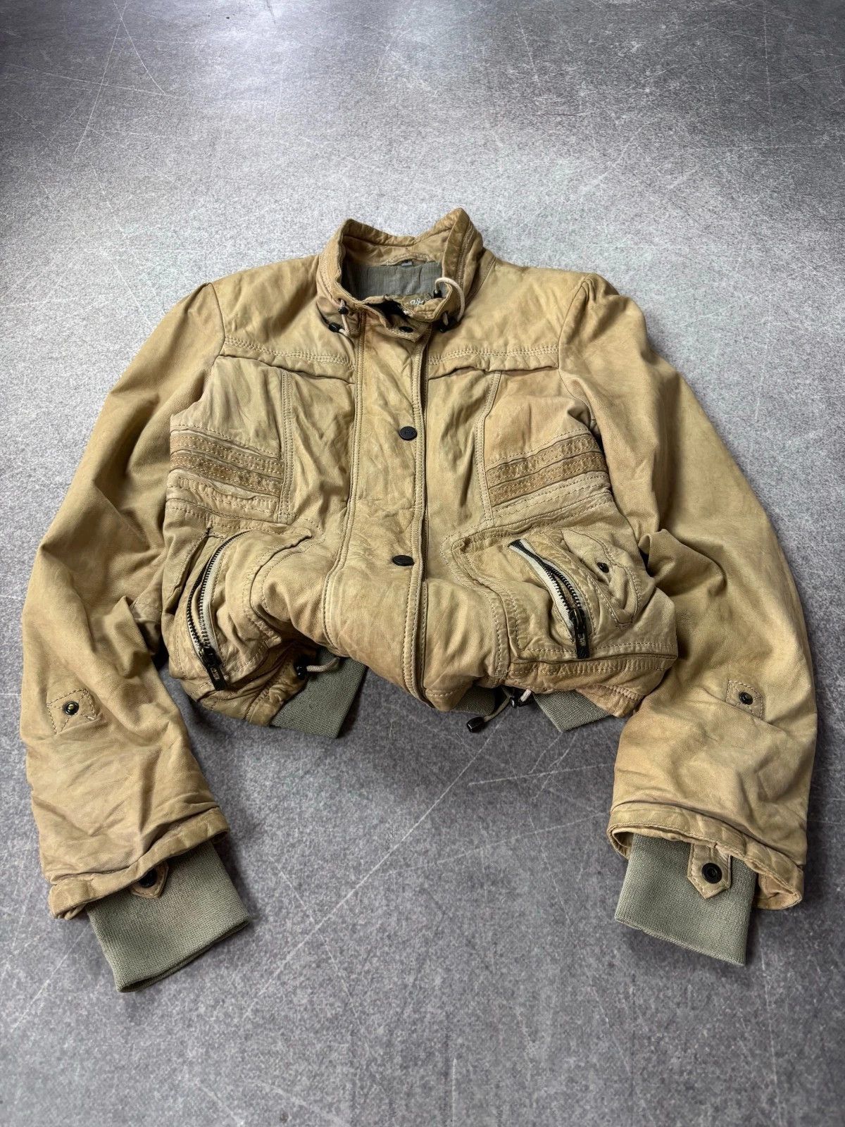 Yohji Yamamoto CROPPEDWASHED HYSTERIC GLAMOUR STYLE LEATHER JACKET Size US M / EU 48-50 / 2 - 1 Thumbnail