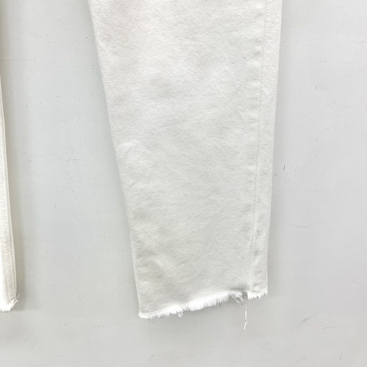 Celine Celine White Cotton Casual Pants K26WX Size 25" / US 0 / IT 36 - 5 Thumbnail