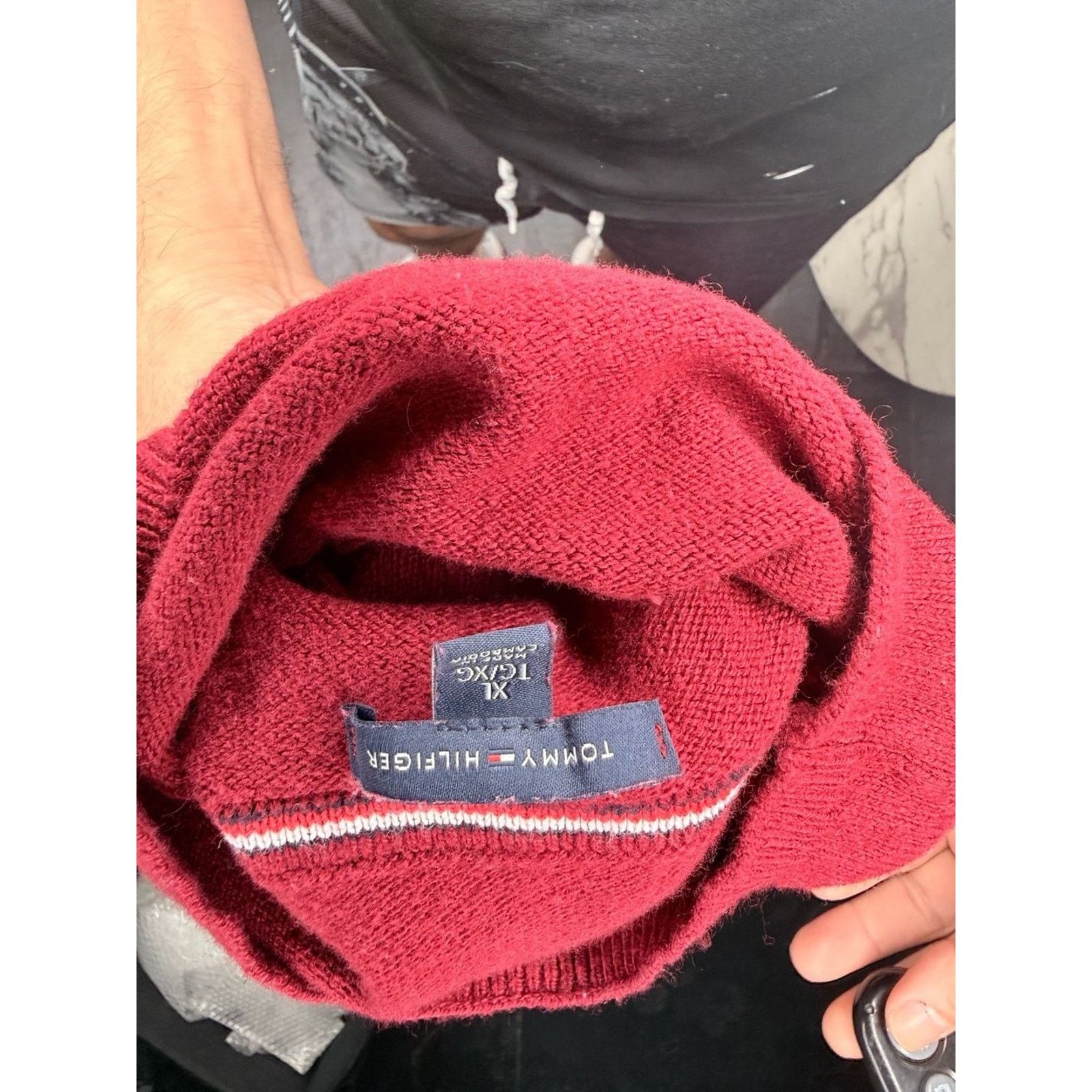 Tommy Hilfiger Tommy Hilfiger Cotton Wool Turtleneck Sweater in Fuchsia Size XL / US 12-14 / IT 48-50 - 4 Thumbnail